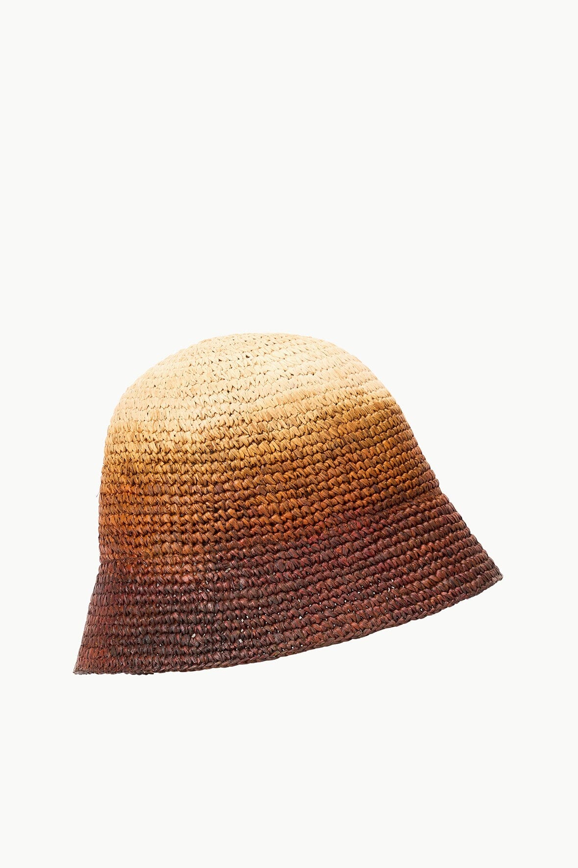 Meyers Straw Crochet Bucket Hat in Sand Ombre