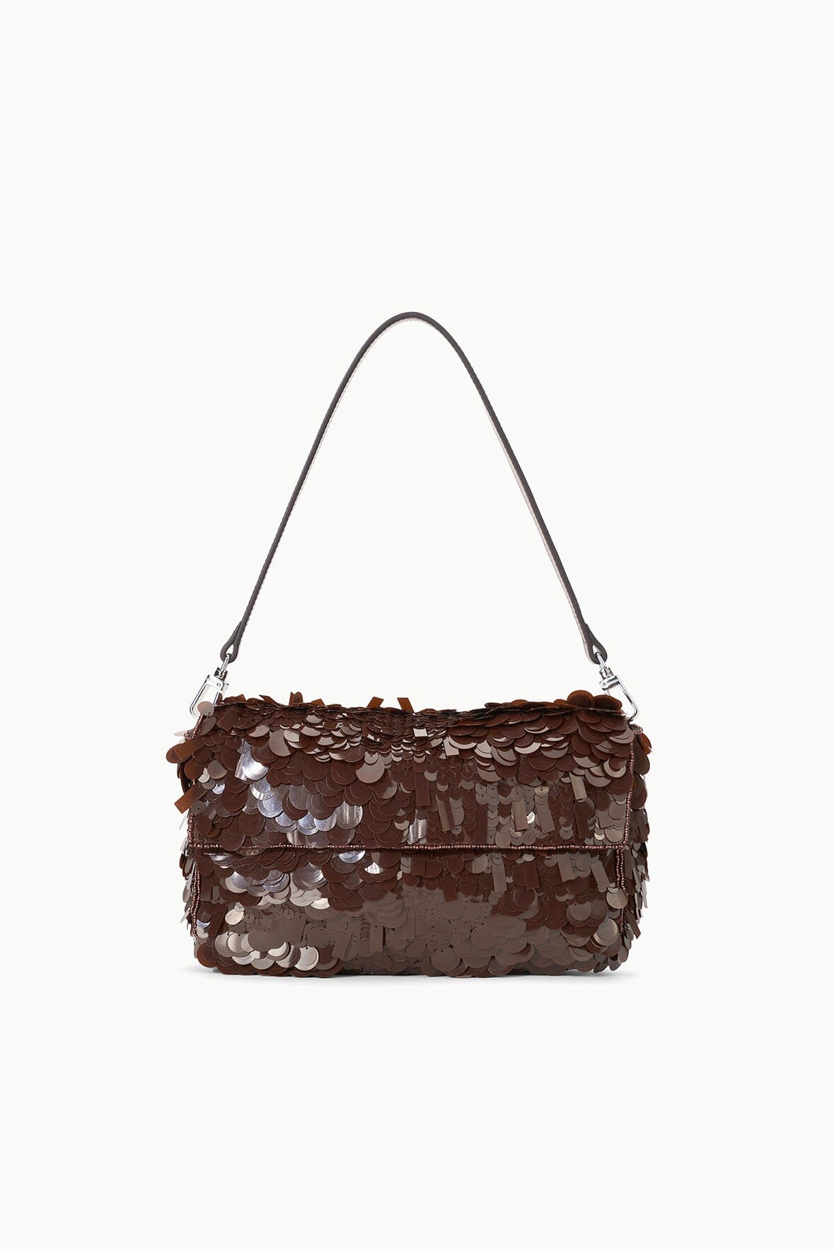 Timmy Leather Shoulder Bag with Removable Strap – Cacao