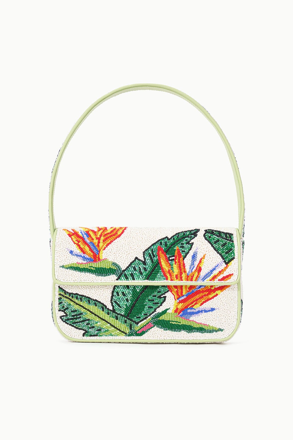 Tommy Hand-Beaded Birds of Paradise Shoulder Bag