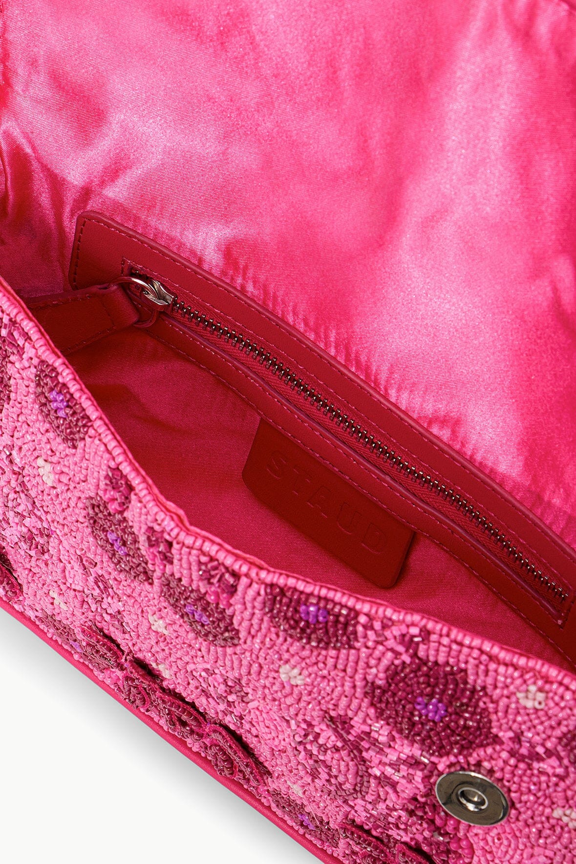 Tommy Hilfiger Beaded Shoulder Bag with 3D Floral Embellishments