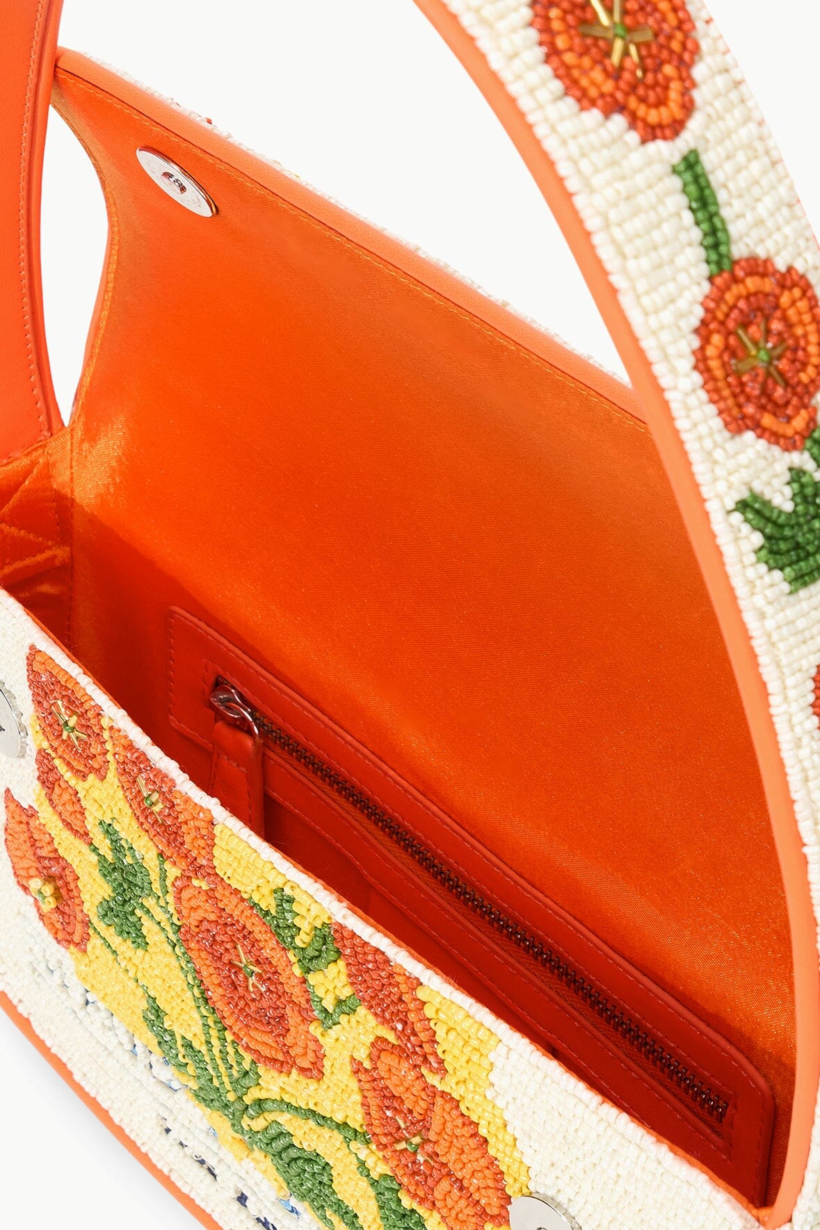 Tommy California Poppy Beaded Handbag – Handcrafted Vegan Leather