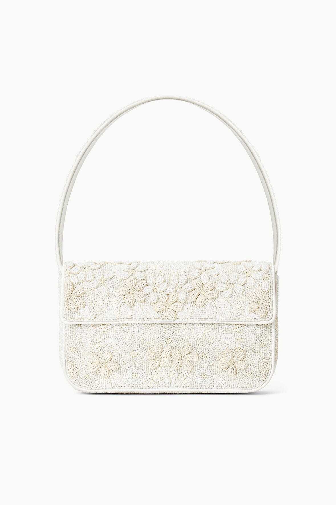 Tommy Hilfiger Beaded Shoulder Bag with 3D Flowers - Vegan Leather
