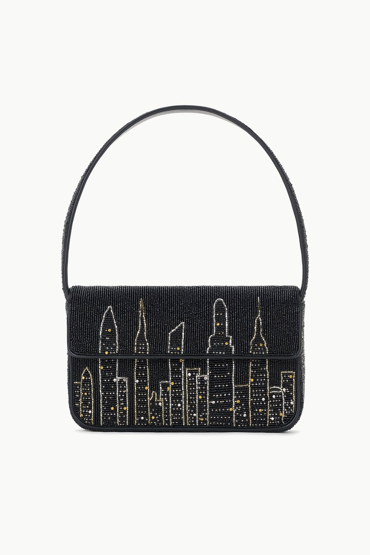 Tommy Hand-Beaded NYC Skyline Crossbody Bag