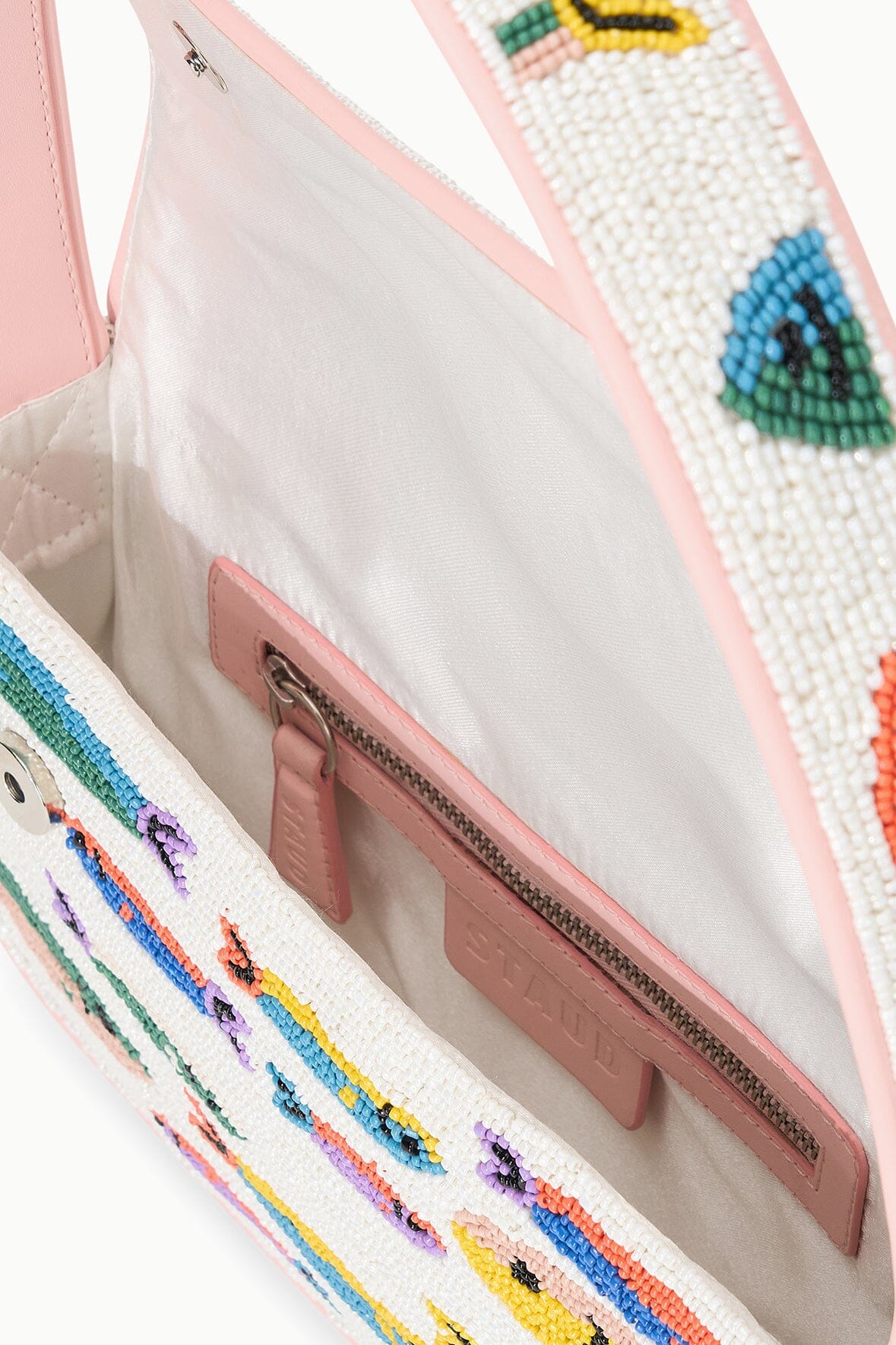 Tommy Hand-Beaded Shoulder Bag with Sardine Motif – Vegan Leather