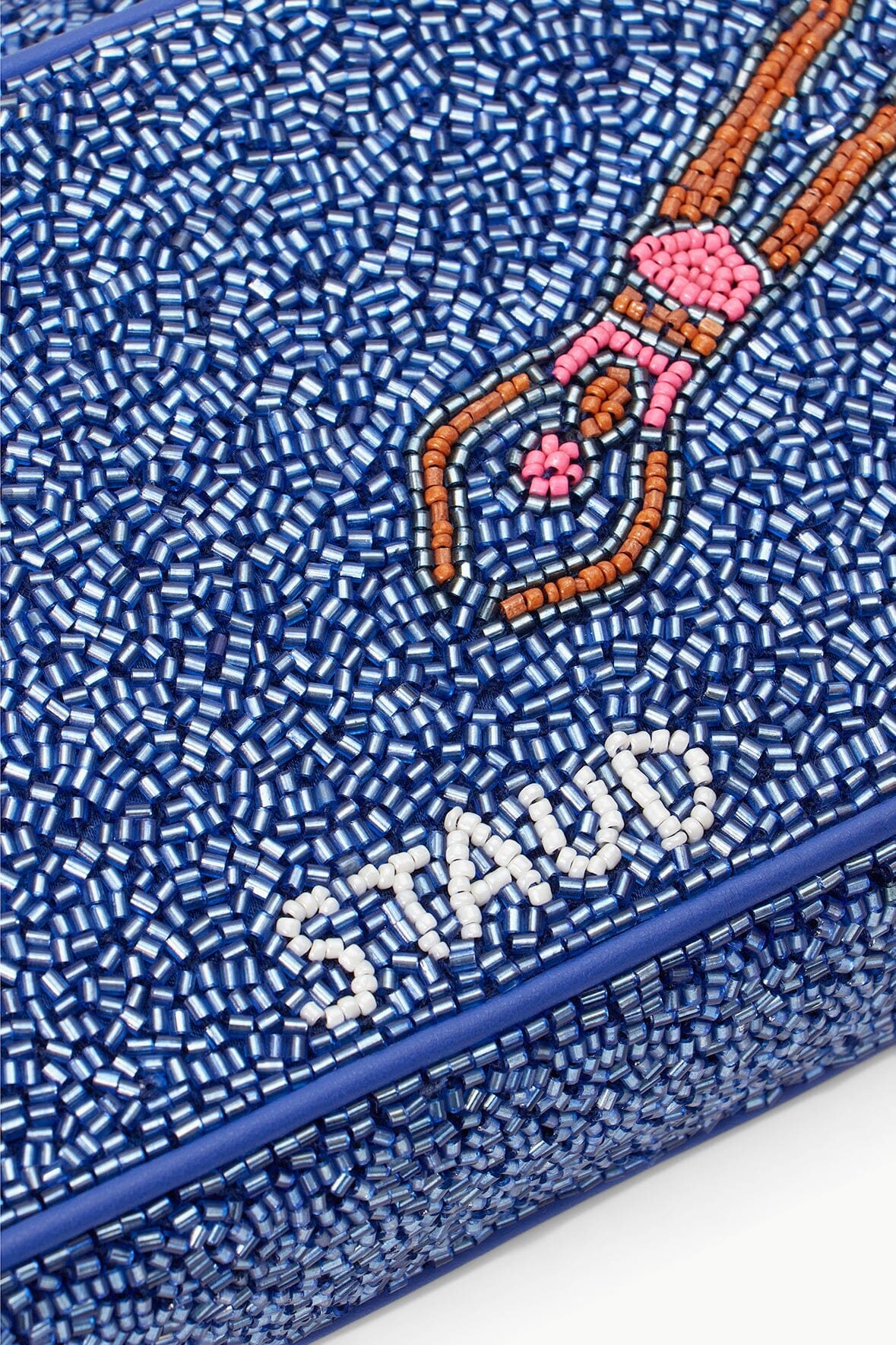 Tommy Hilfiger Beaded Shoulder Bag with Swimming Motif