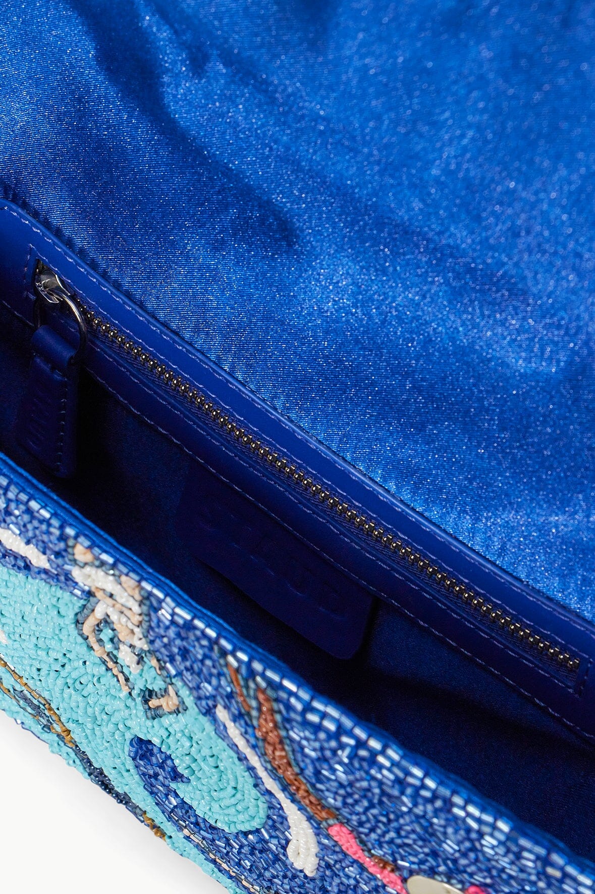 Tommy Hilfiger Beaded Shoulder Bag with Swimming Motif