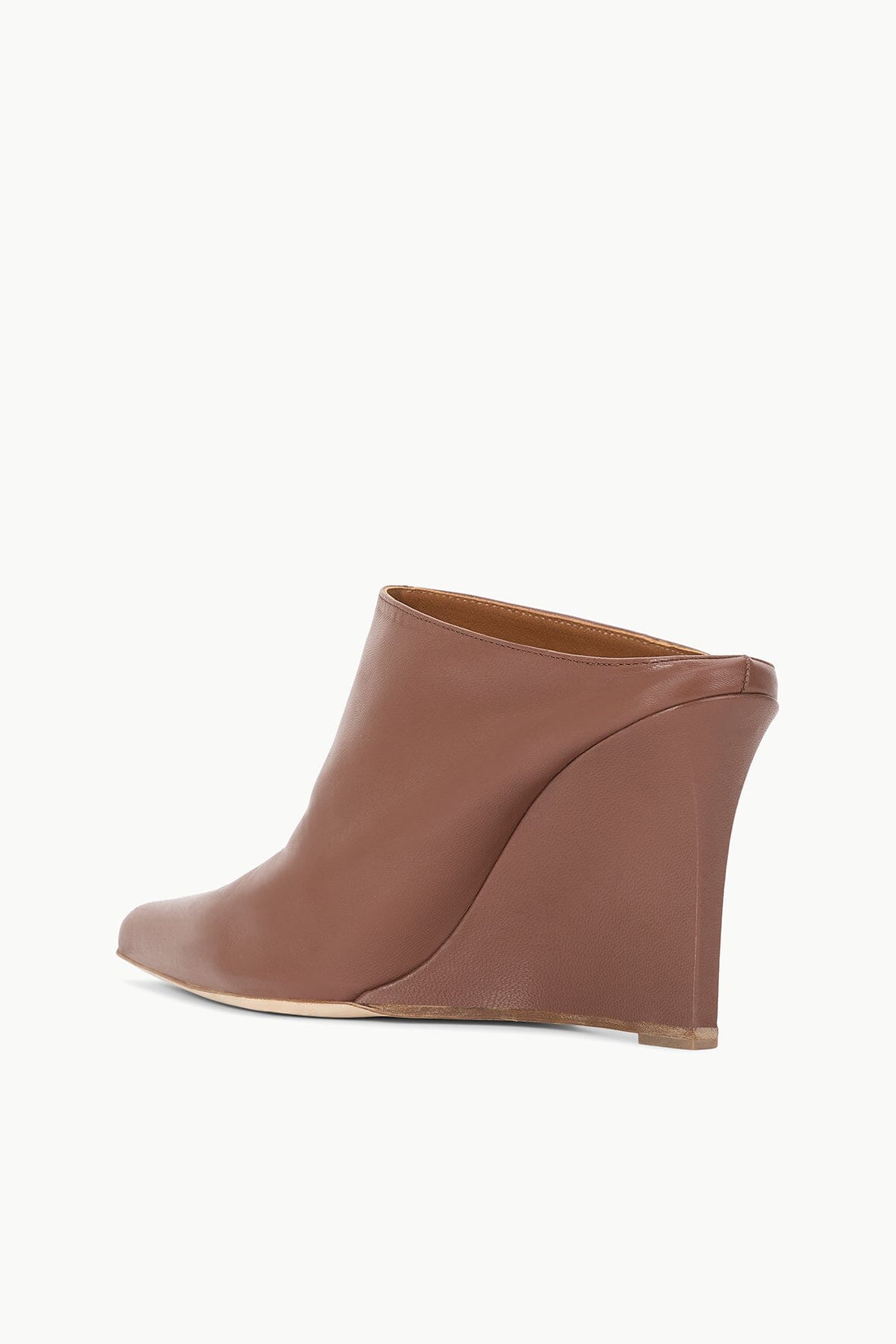 Vesper Pointed Toe Wedge Mule in Cacao