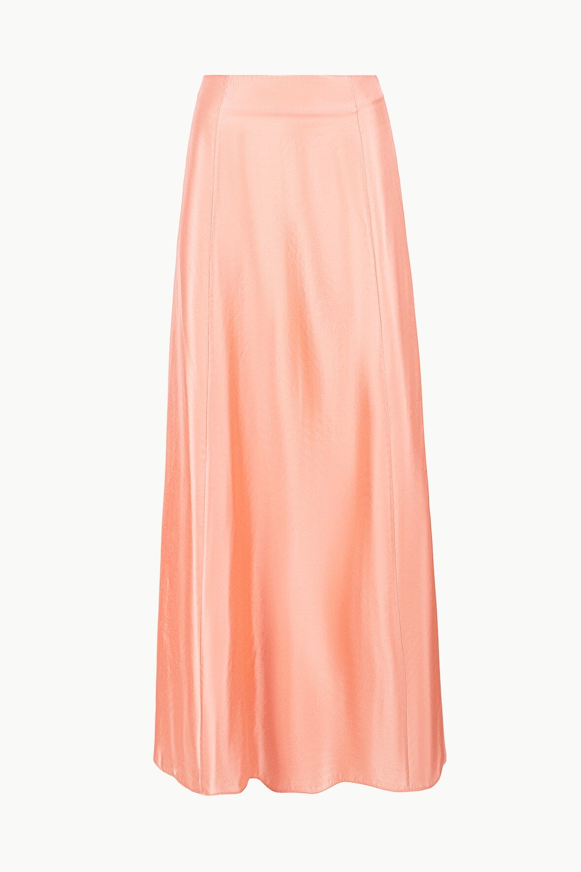 Vincenzo Silk Dupioni A-Line Maxi Skirt with Back Zipper