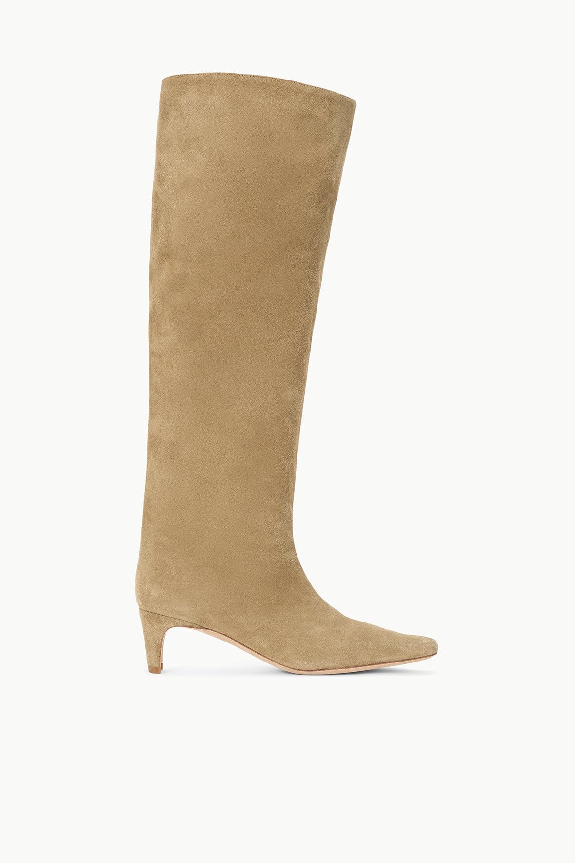 Dune Suede Wally Knee-High Boots with Pointed Toe