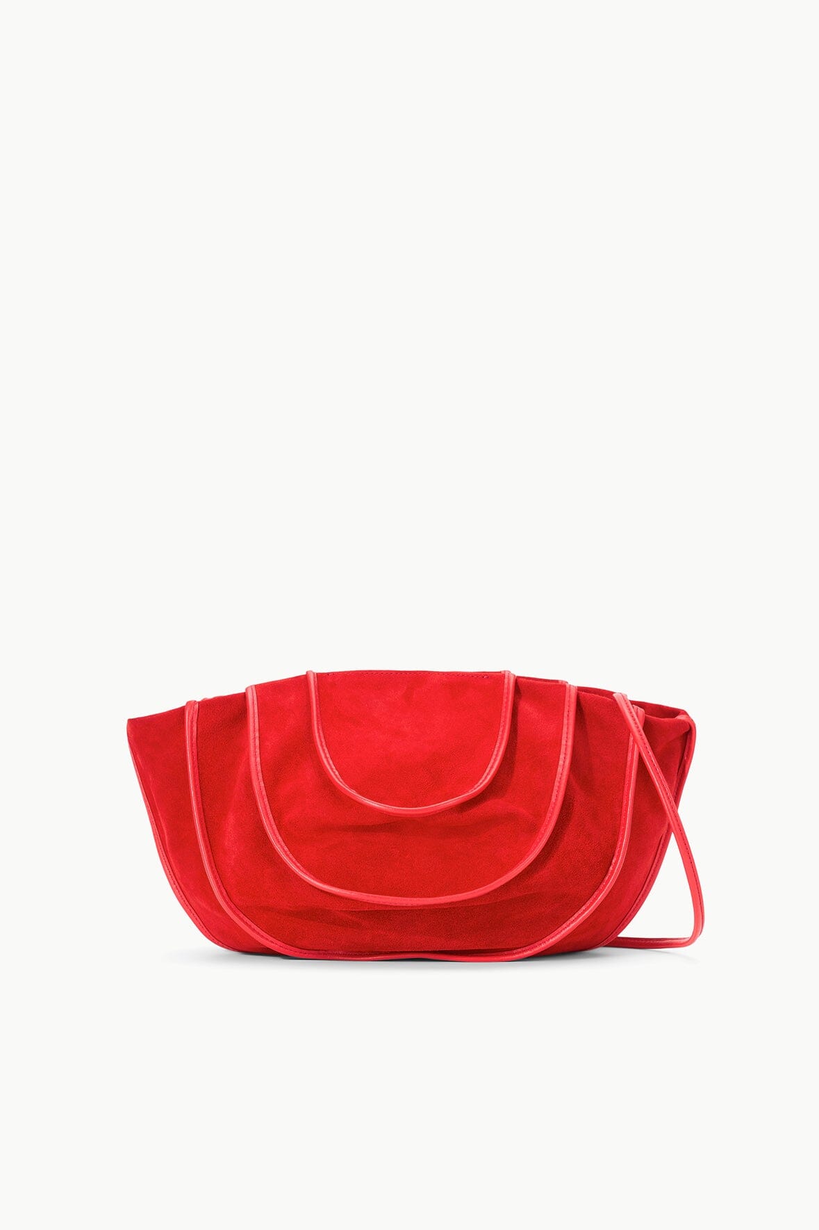Wells Convertible Shoulder Bag with Removable Strap & Magnetic Closure - Red Rose