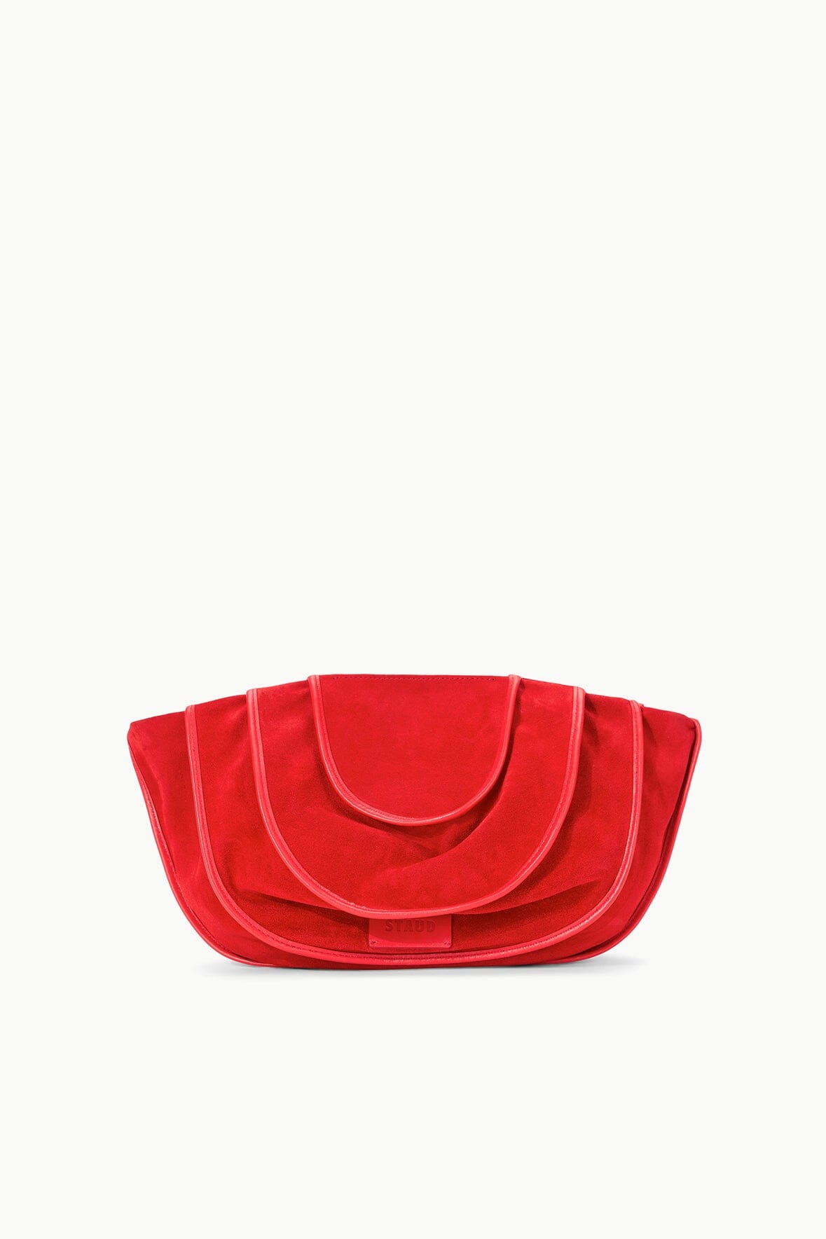 Wells Convertible Shoulder Bag with Removable Strap & Magnetic Closure - Red Rose