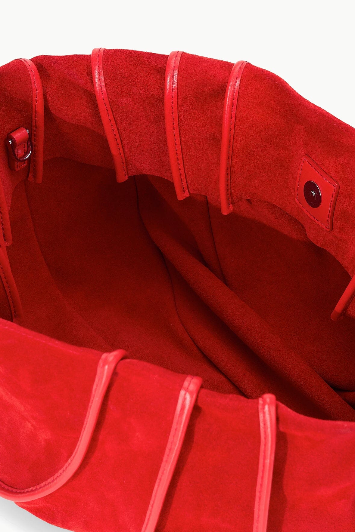 Wells Convertible Shoulder Bag with Removable Strap & Magnetic Closure - Red Rose