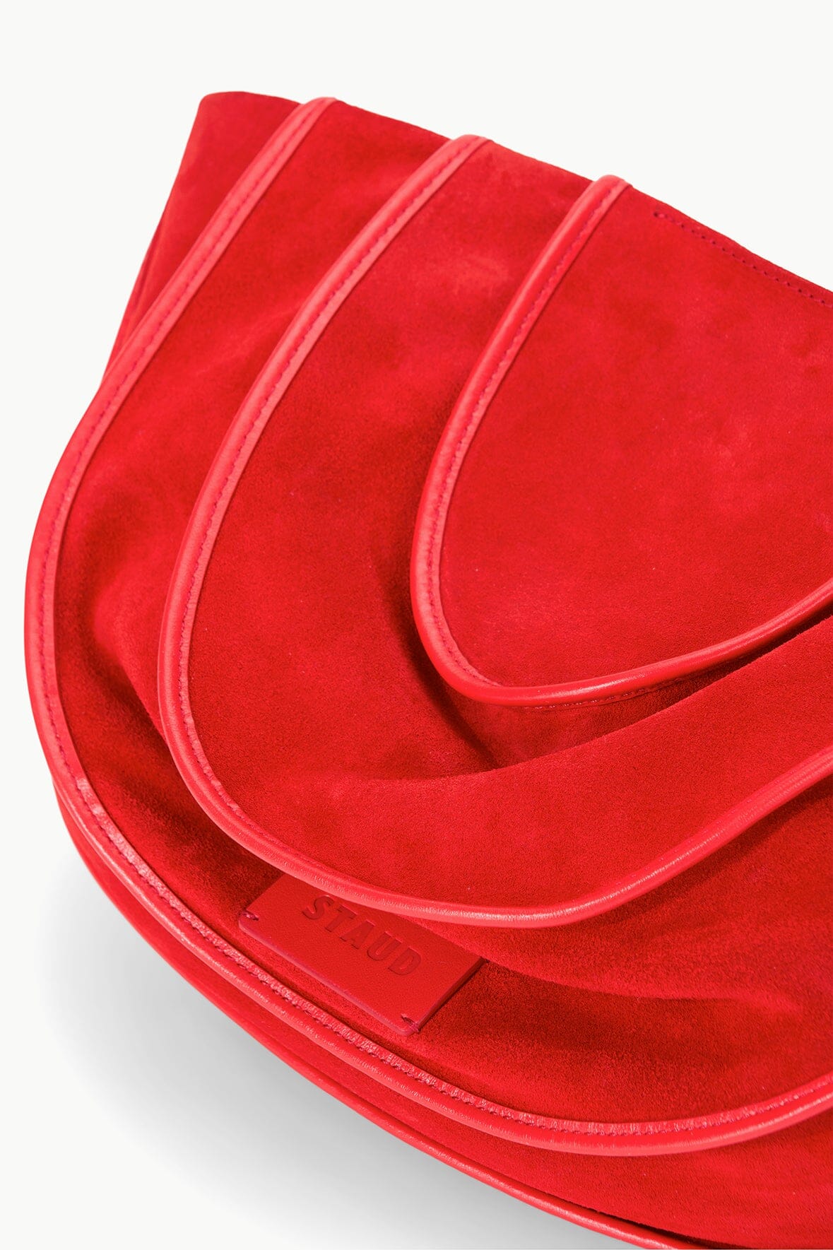 Wells Convertible Shoulder Bag with Removable Strap & Magnetic Closure - Red Rose