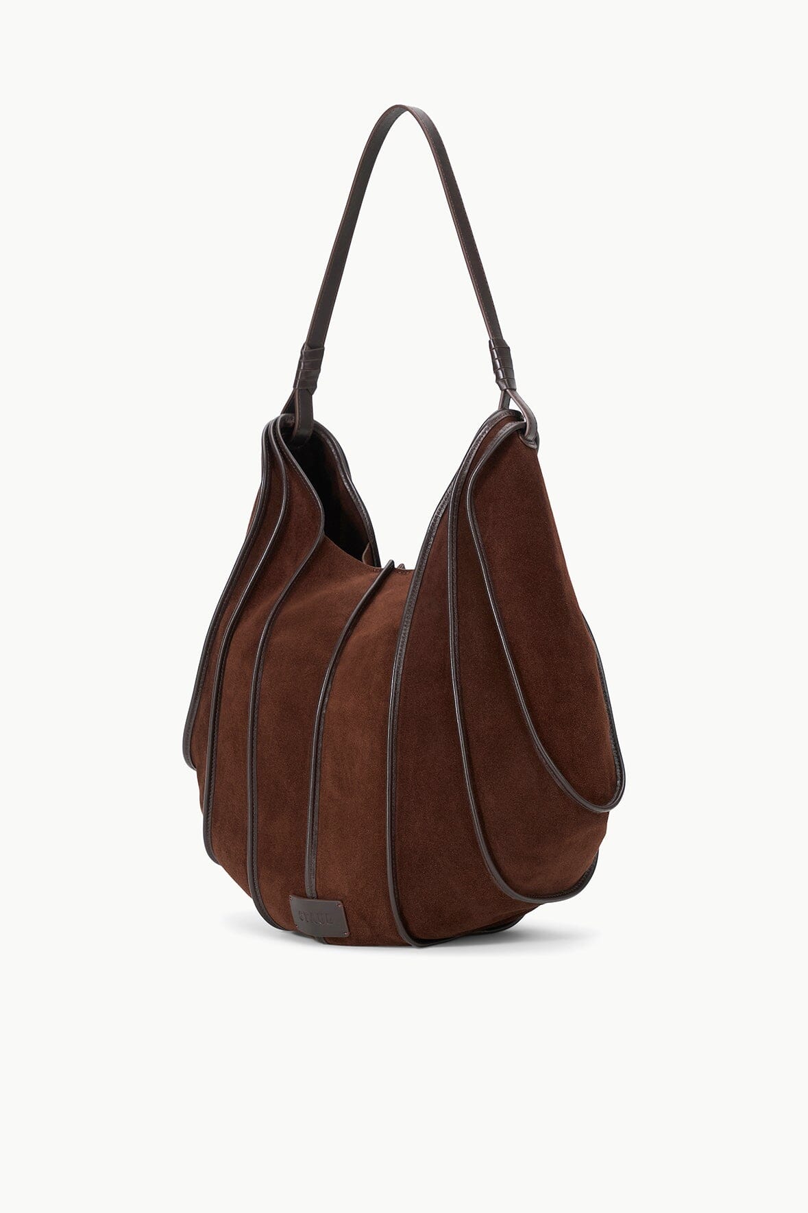 Wells Hobo Bag - Mahogany Slouchy Shoulder Bag for Travel