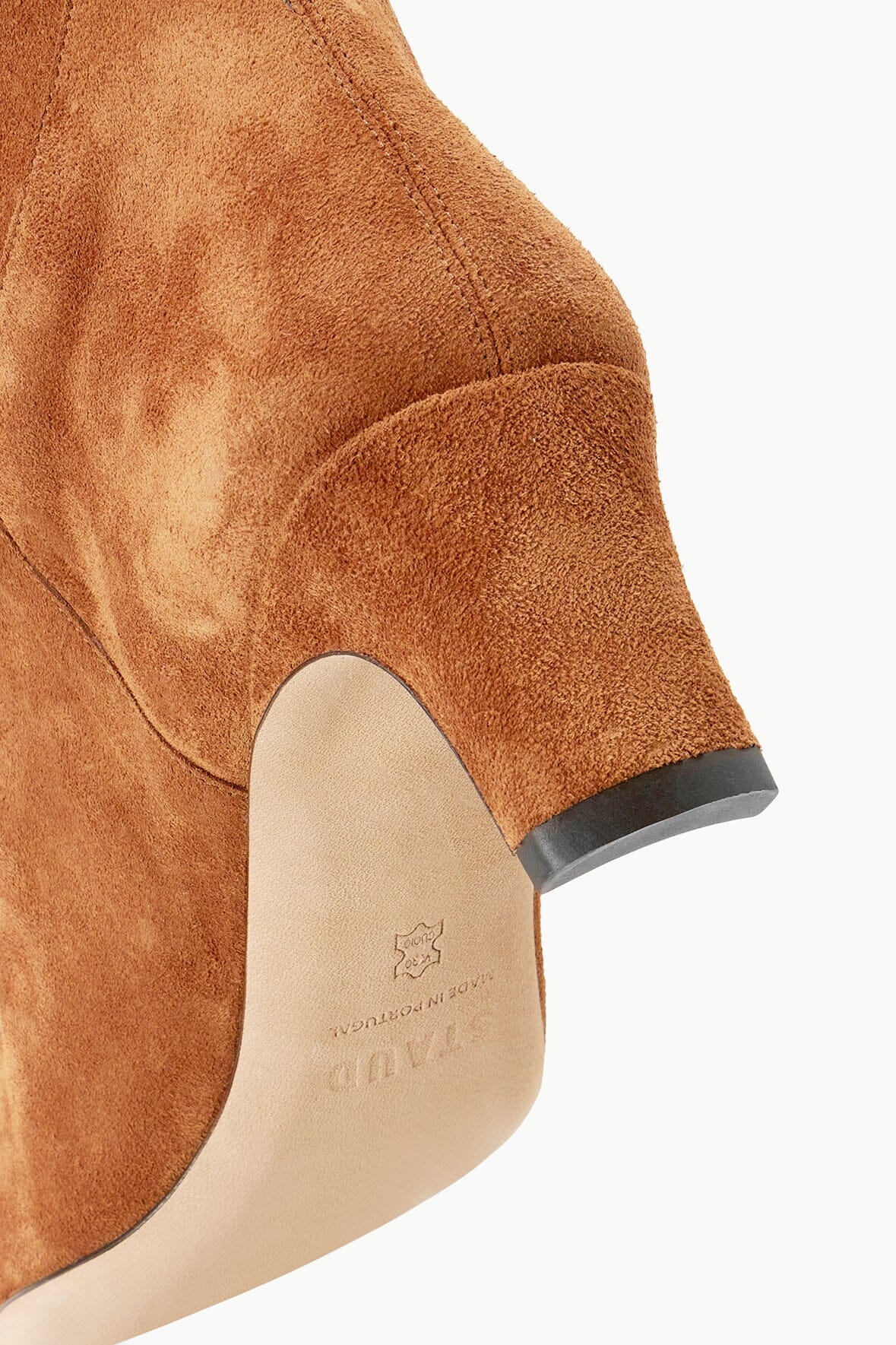 Western Wally Boot in Tan Suede with Pointed Toe & Blade Heel