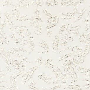 Hand-Beaded Ivory Barletta Maxi Skirt with Back Slit