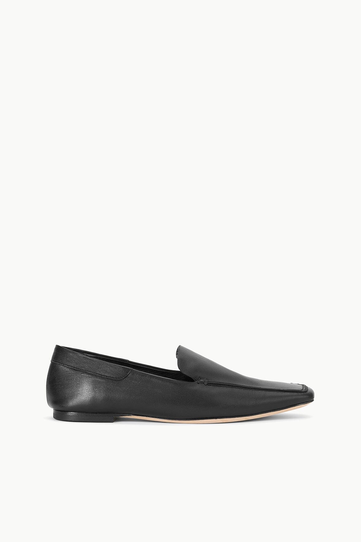 Becks Black Nappa Leather Slip-On Loafers for Men