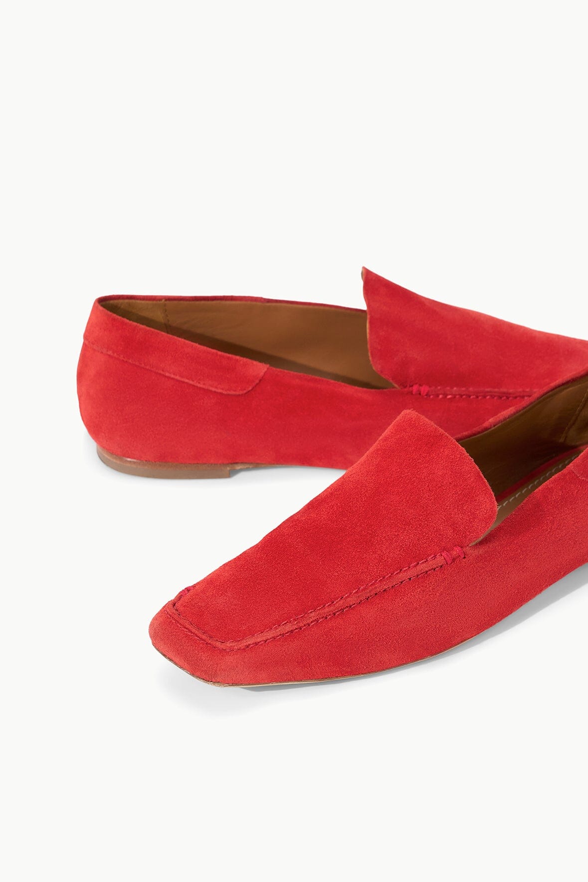 Becks Soft Suede Slip-On Loafers in Chili | Comfortable All-Day Wear