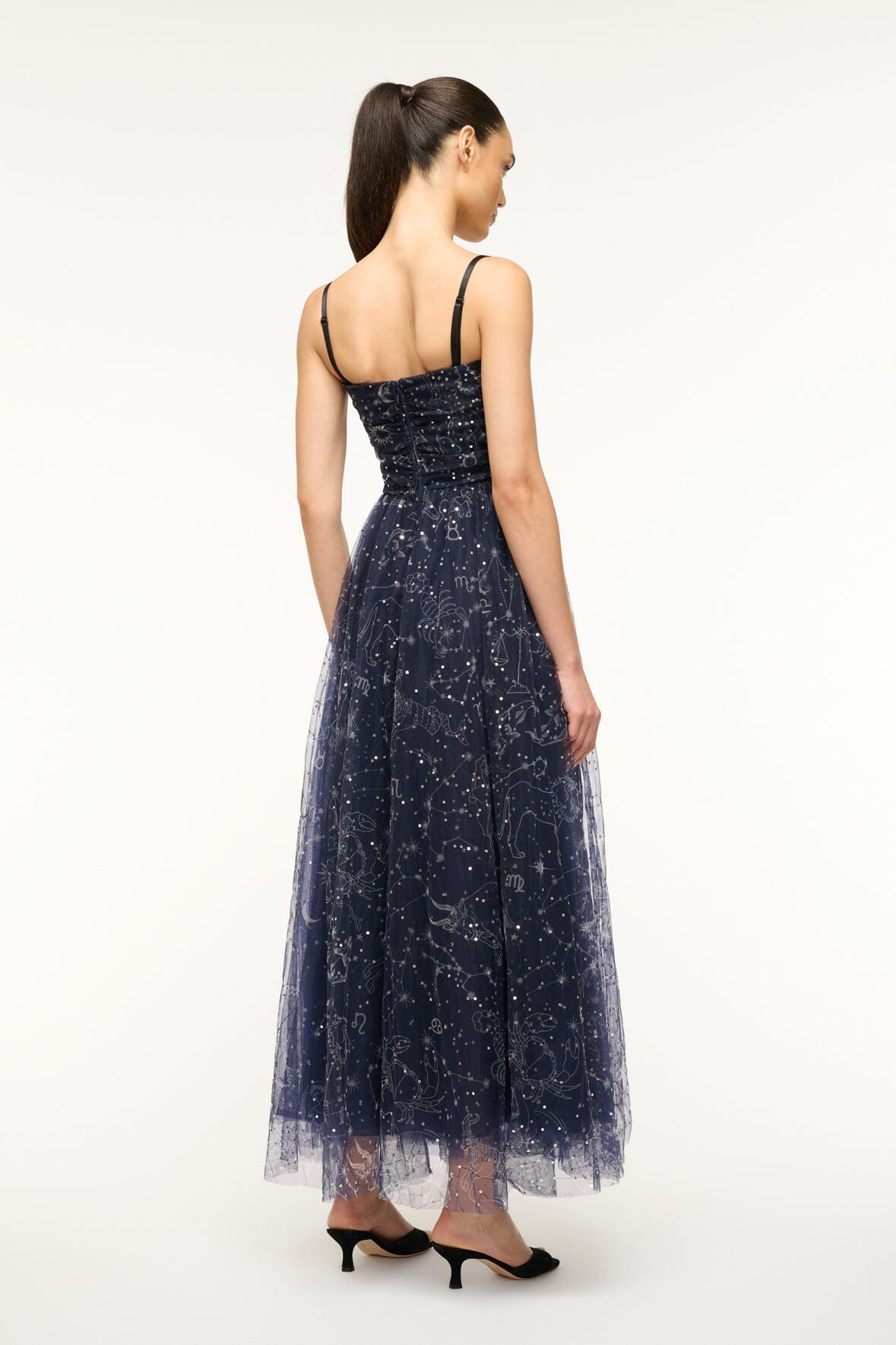 Bettina Sequin Constellation Corset Tulle Gown