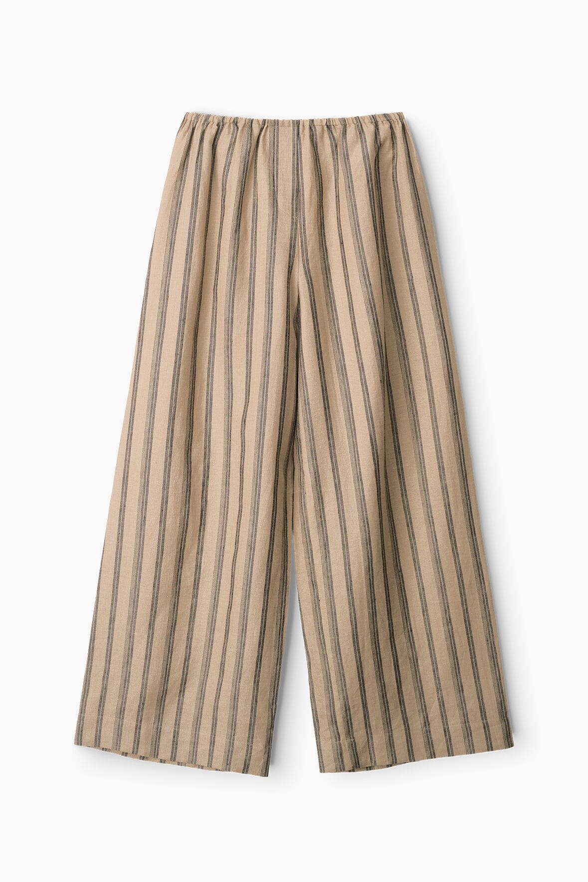 Bonfire Linen Pants | Wide Leg Summer Stripe Pull-On