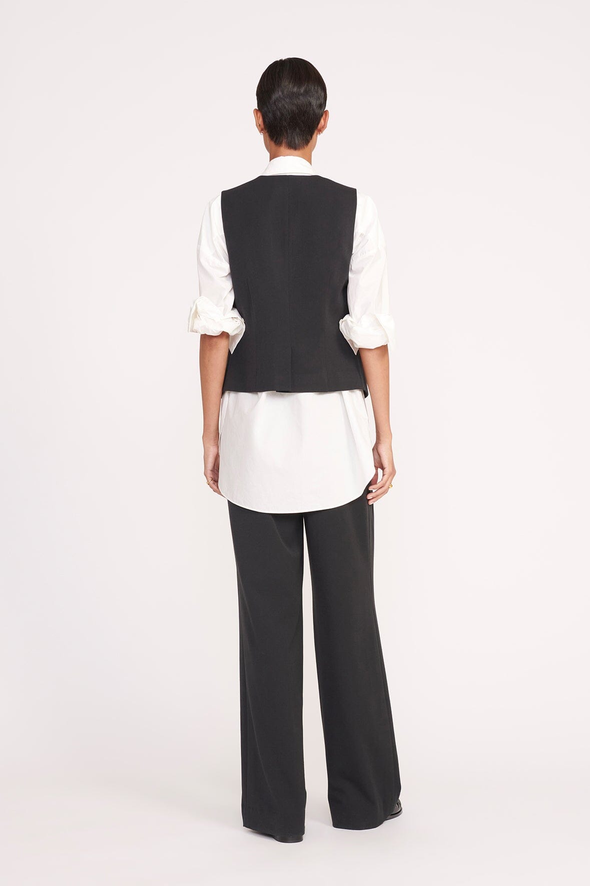 Brett Black Vest for Tailored Layering | Men's Suit Accessory
