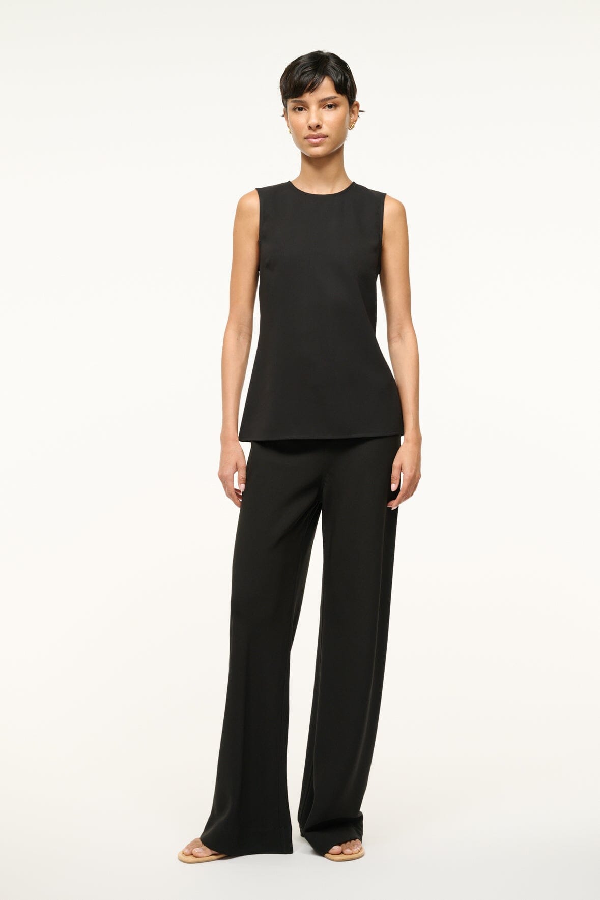 Black Bronte Shift Tank Top – Chic Effortless Style