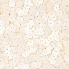 Alana Beaded Crescent Bag with Fringe Trim & Adjustable Strap - Cream