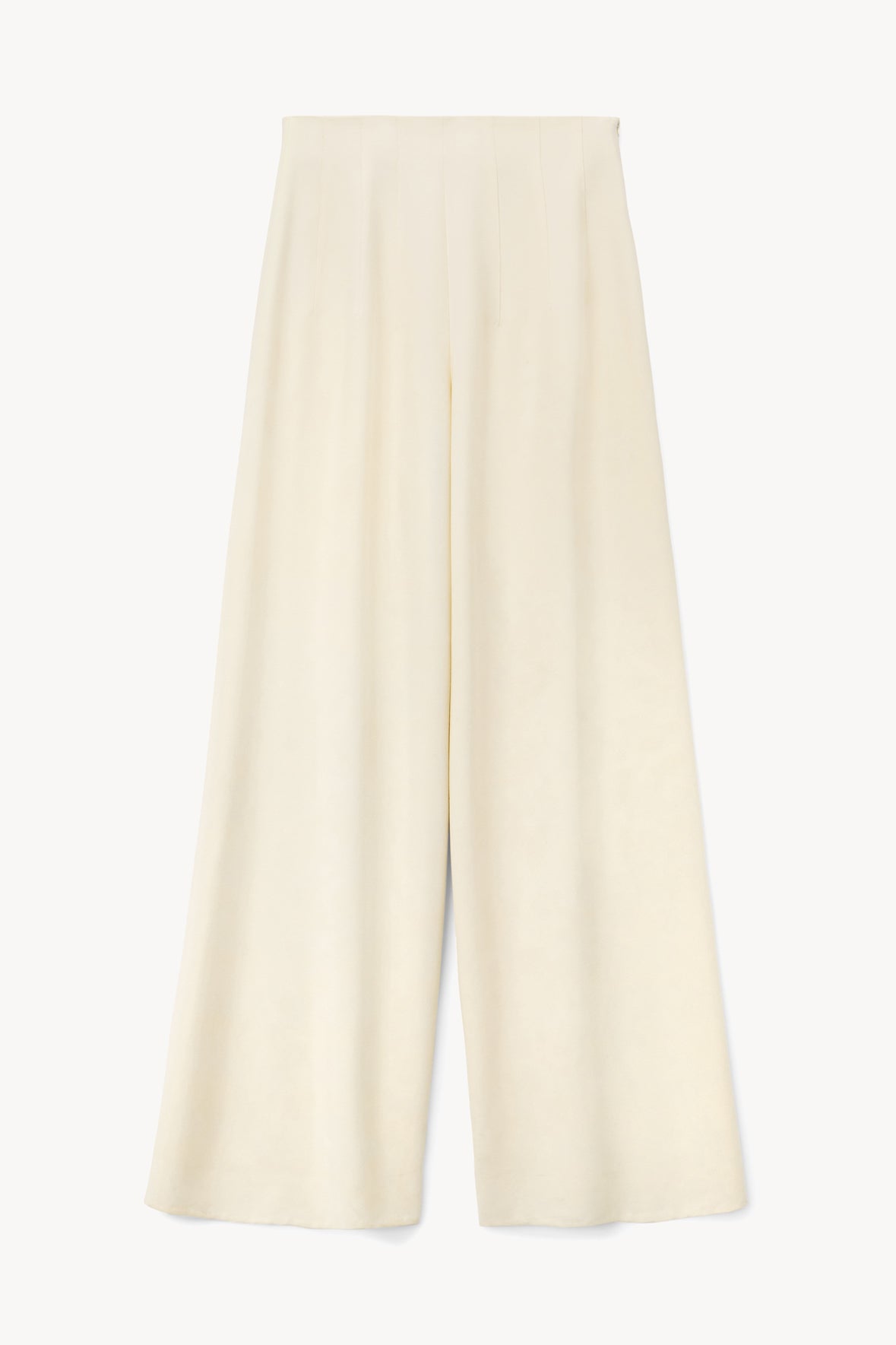 Caleb High Waist Wide Leg Pants in Ecru