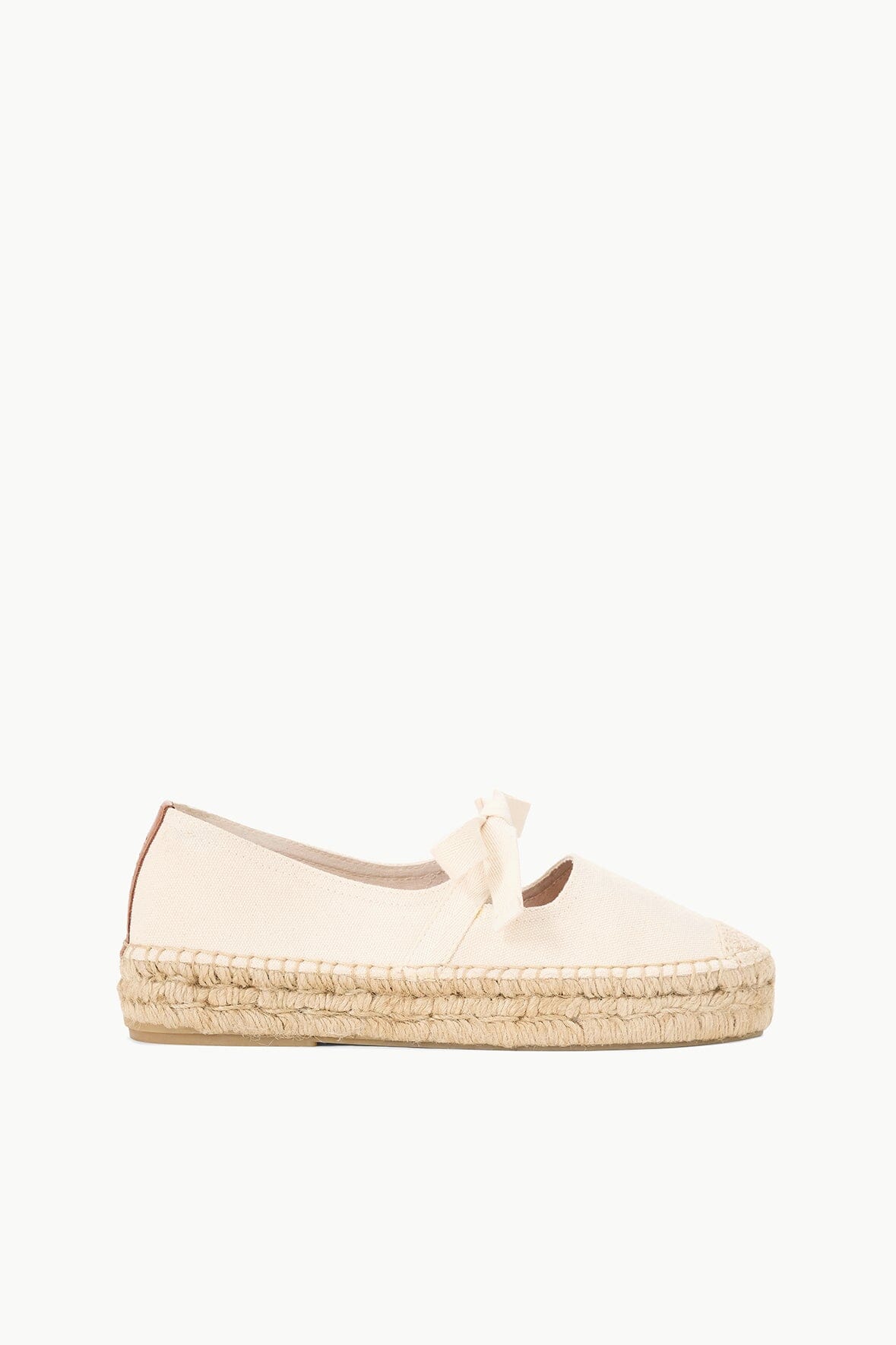 Calla Natural Cotton Canvas Mary Jane Espadrille Shoes
