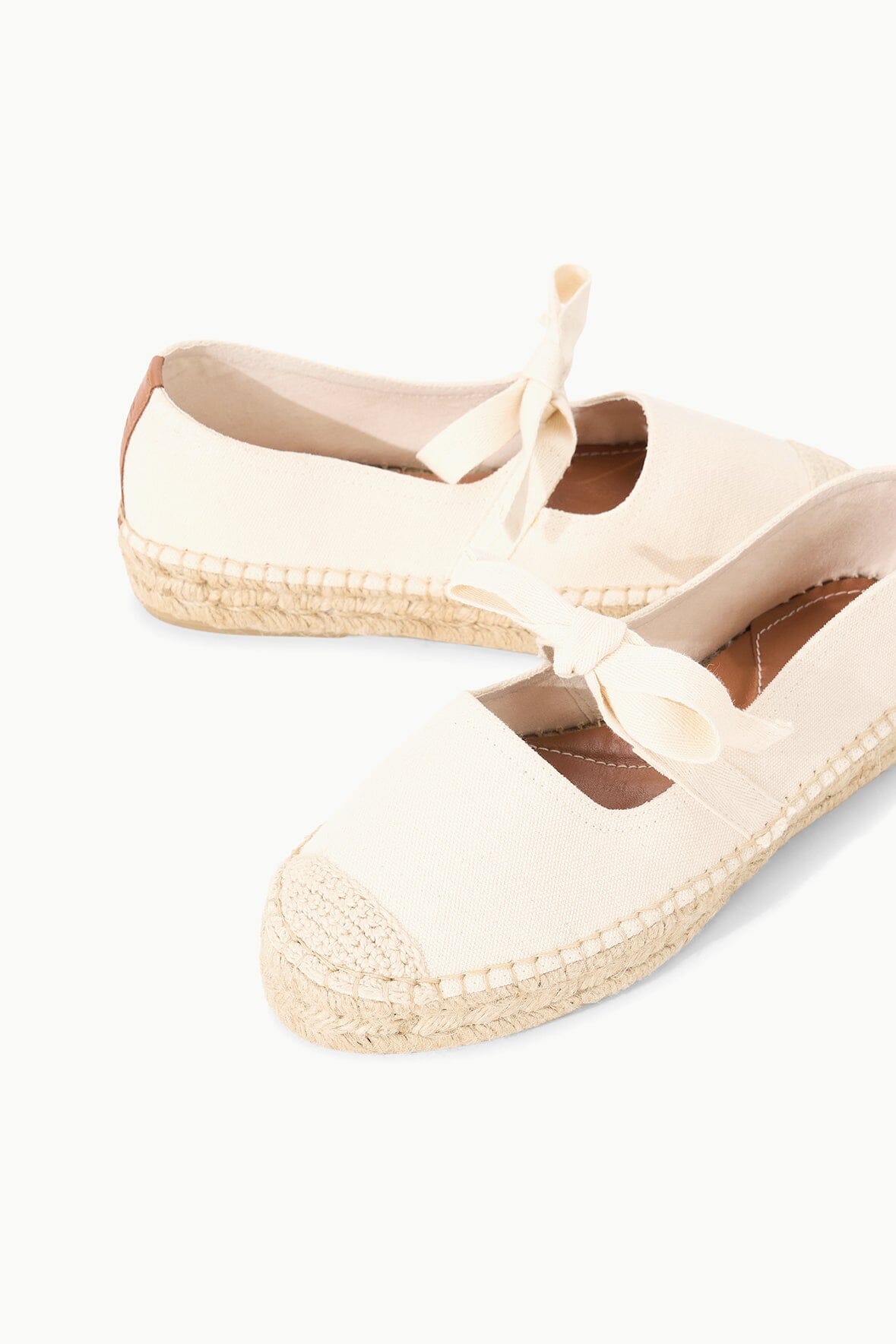 Calla Natural Cotton Canvas Mary Jane Espadrille Shoes