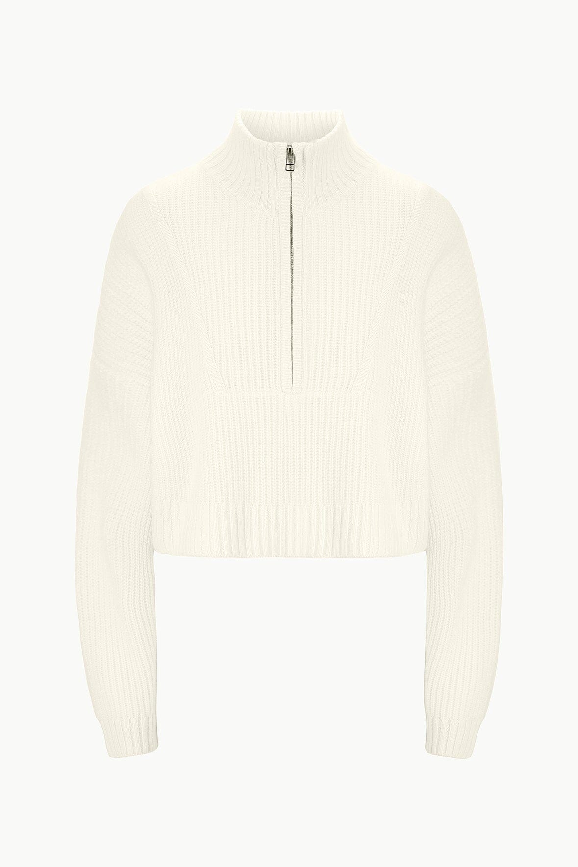 Cashmere Cropped Sweater - Hampton Ivory Knit for Fall