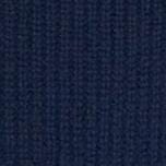 Cashmere Cropped Sweater with Half-Zip Detail | Navy Hampton