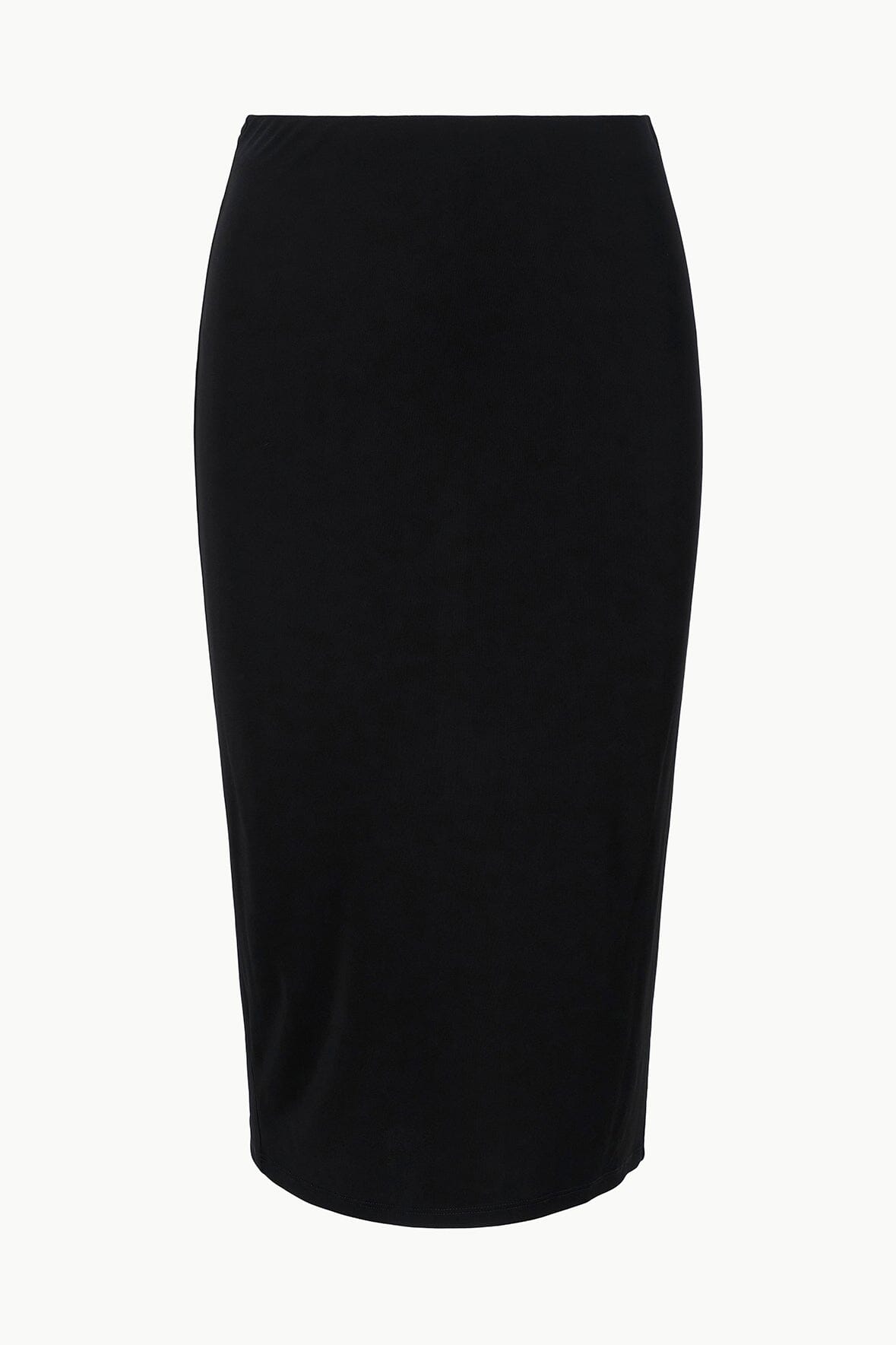 Black Chana Midi Pencil Skirt - Comfortable Jersey Fabric