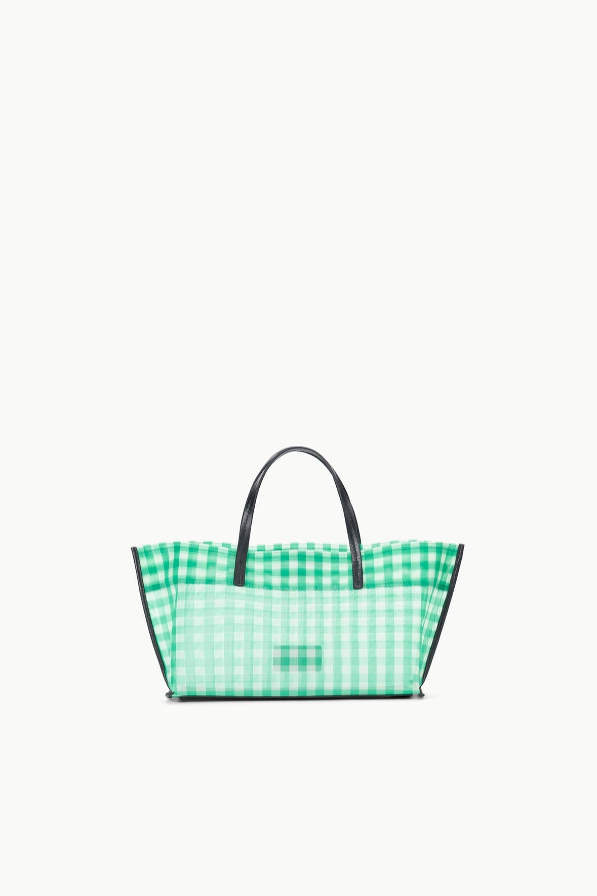 Christos Mini Mesh Tote Bag with Removable Pouch - Jade Gingham