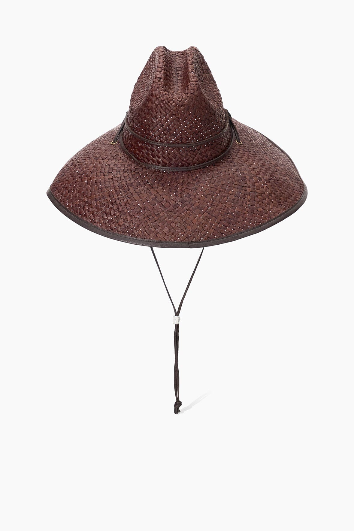 Cove Wide Brim Straw Hat with Leather Trim – Espresso - STAUD Official Site
