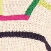 Cropped Hampton Sweater - Chunky Cotton Knit with Half Zip