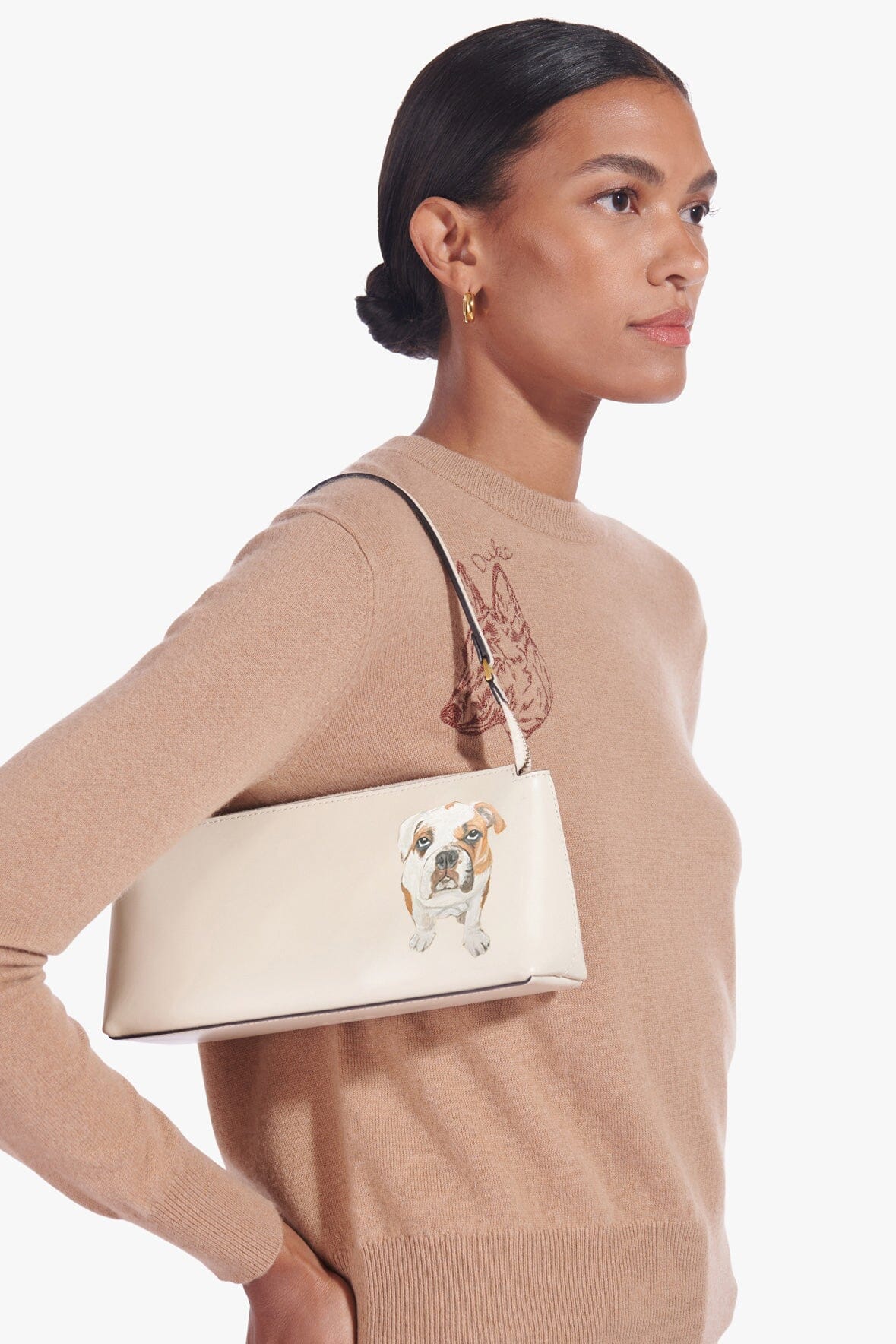 Custom Cream Kaia Bag with Gold Hardware & Suede Lining