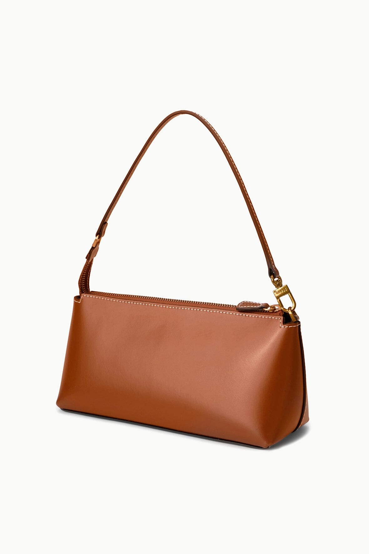 Custom Kaia Leather Crossbody Bag in Tan with Gold Hardware