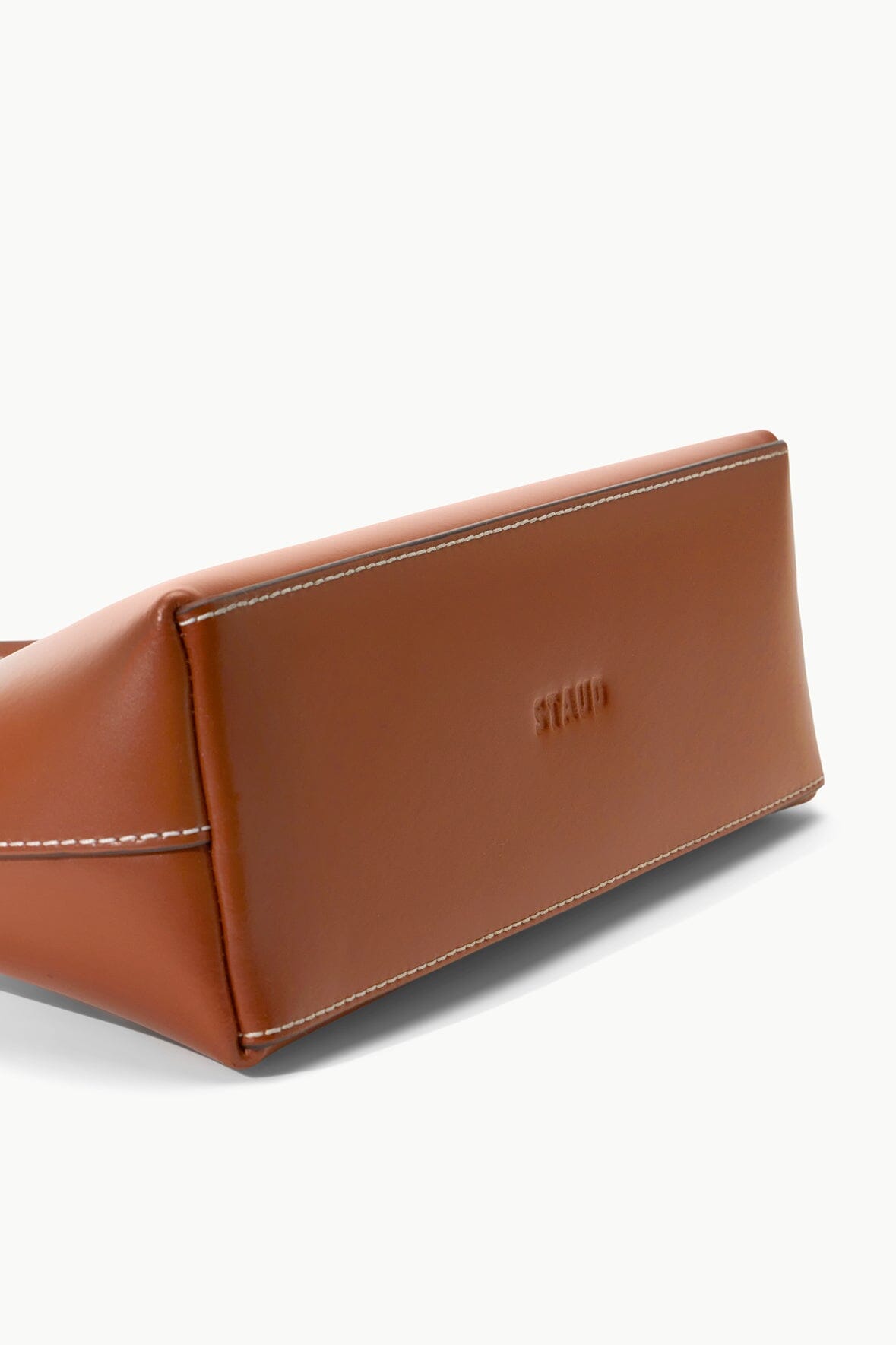 Custom Kaia Leather Crossbody Bag in Tan with Gold Hardware