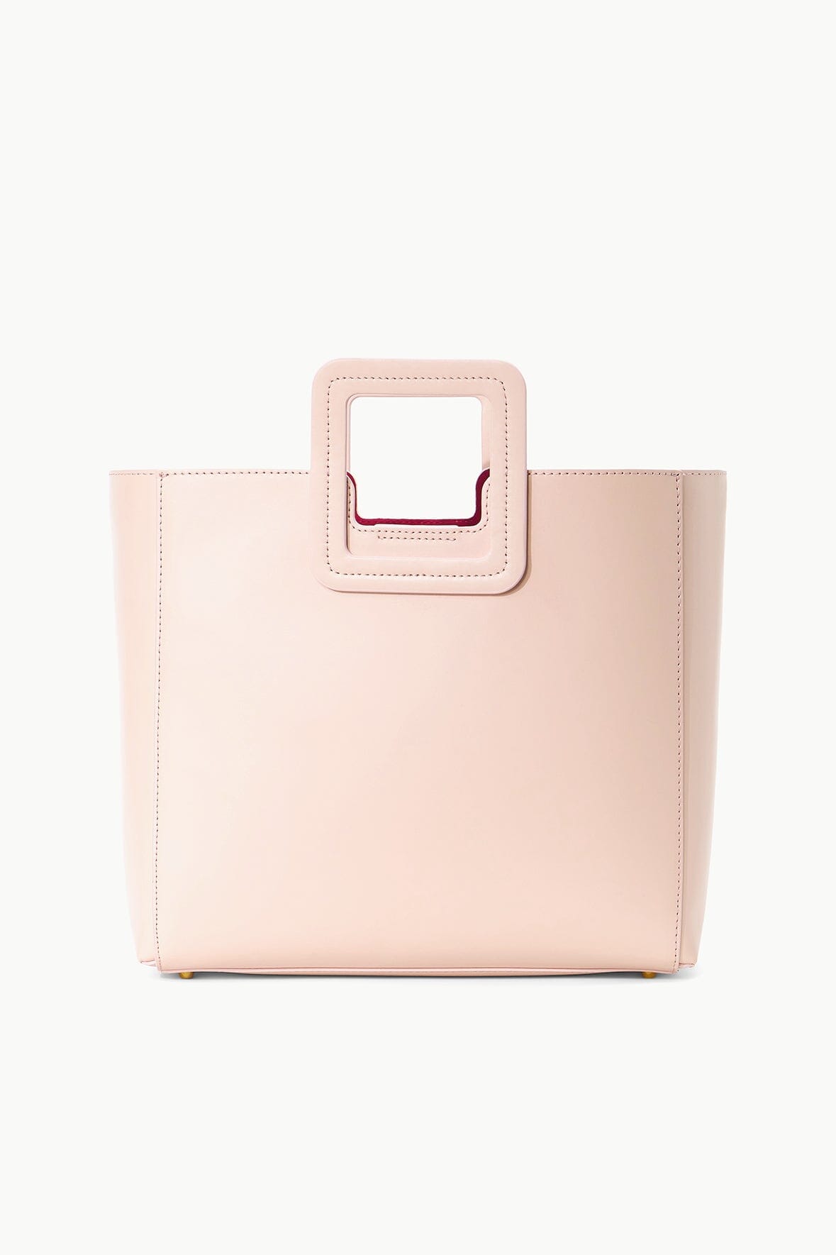 Custom Shirley Leather Crossbody Bag in Blush Pink