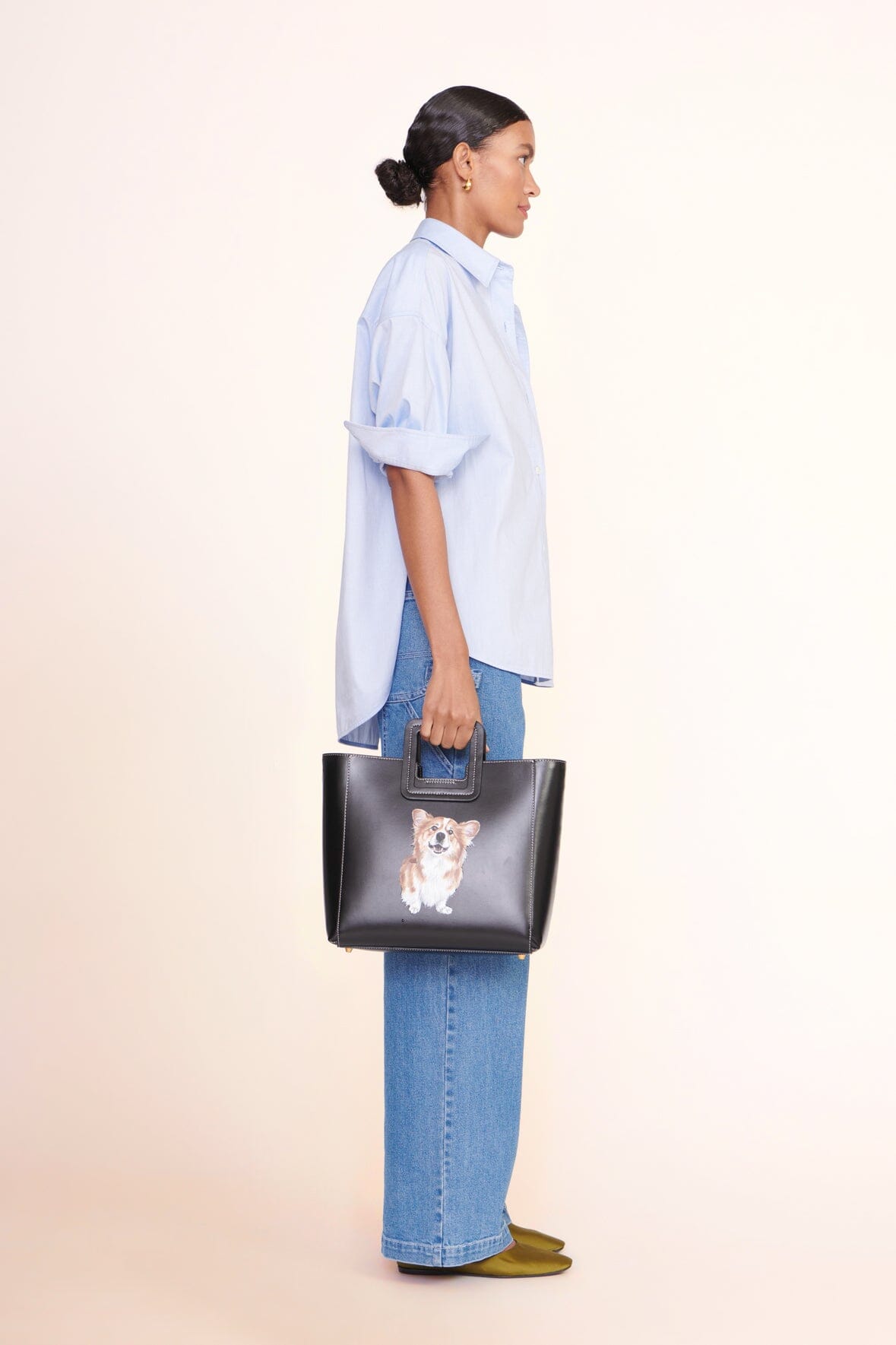 Custom STOUD Oxford Blue Oversized Shirt – Cotton Poplin