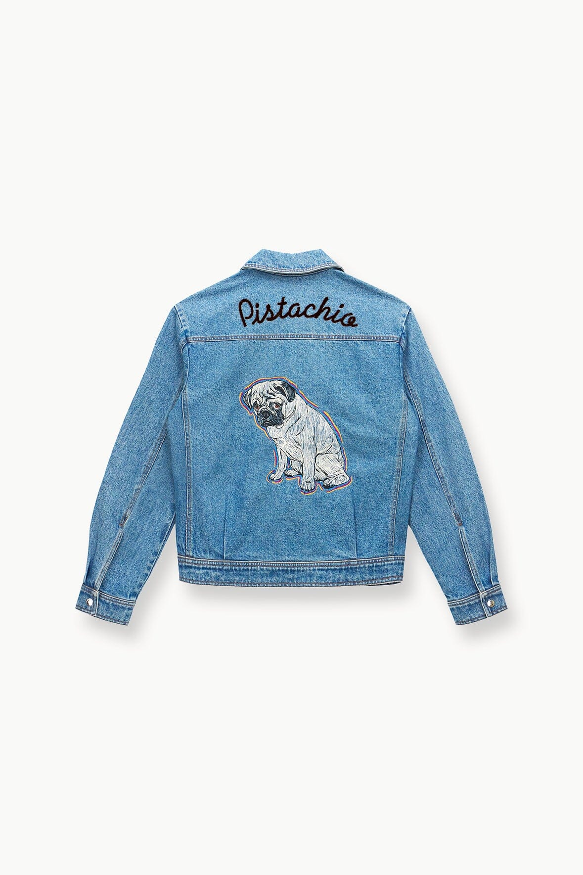 Custom Staud x C.Bonz Oversized Denim Jacket - Medium Wash