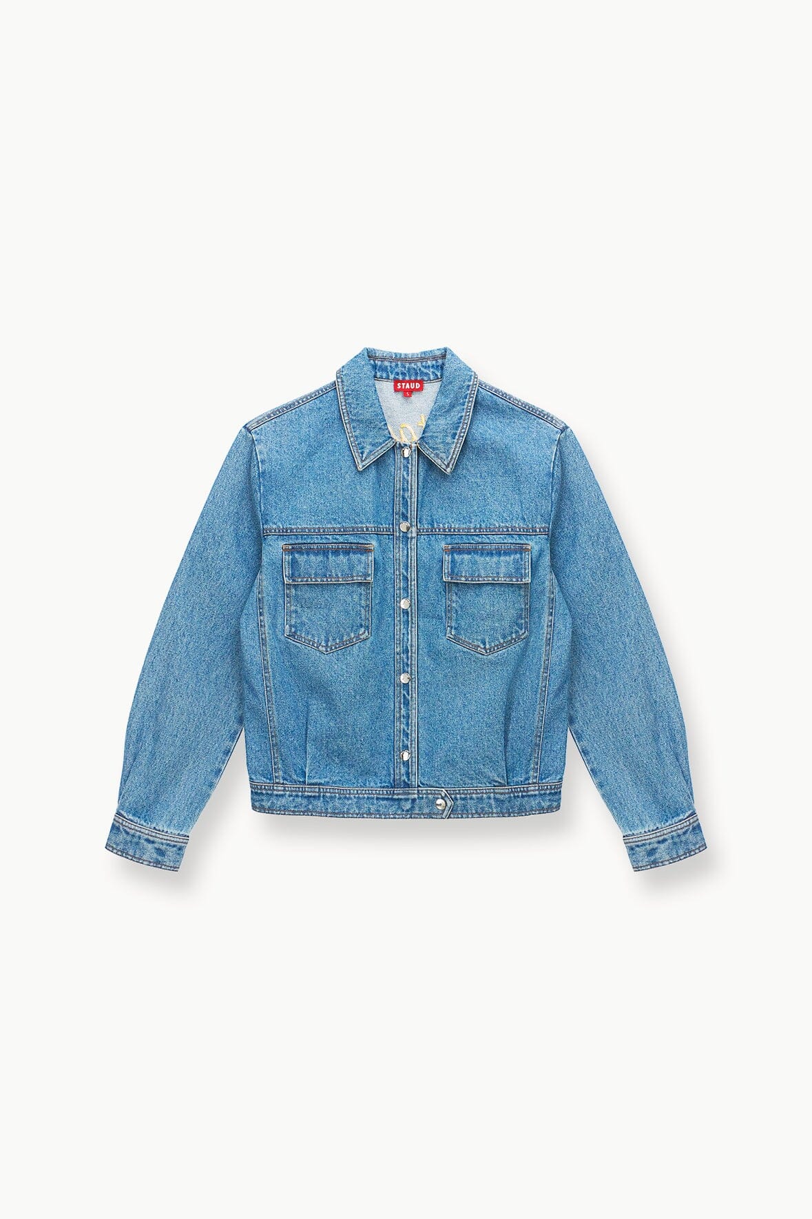 Custom Staud x C.Bonz Oversized Denim Jacket - Medium Wash