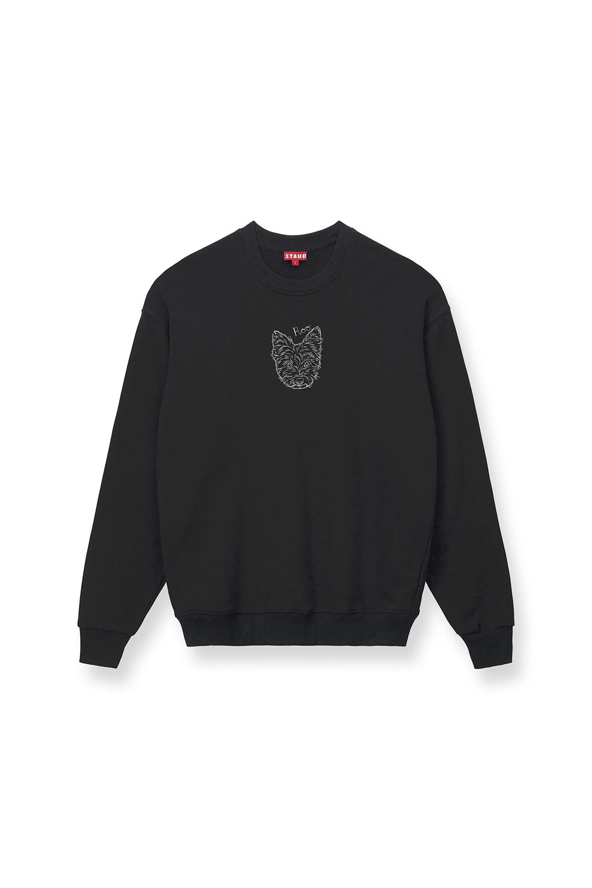 Custom Staud x C.Bonz Oversized Fleece Sweatshirt - Black