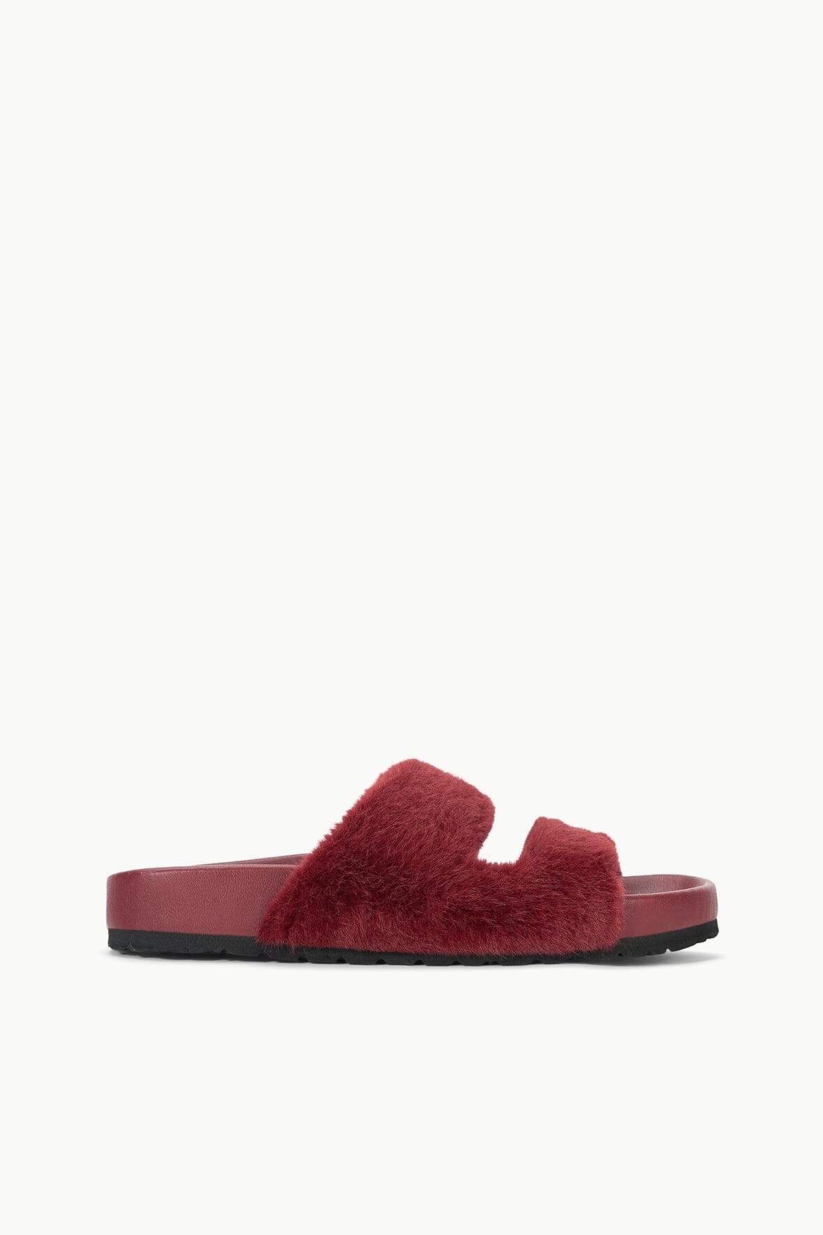 Women's Cyprus Faux Fur Slide Sandals - Comfortable Double Strap Design