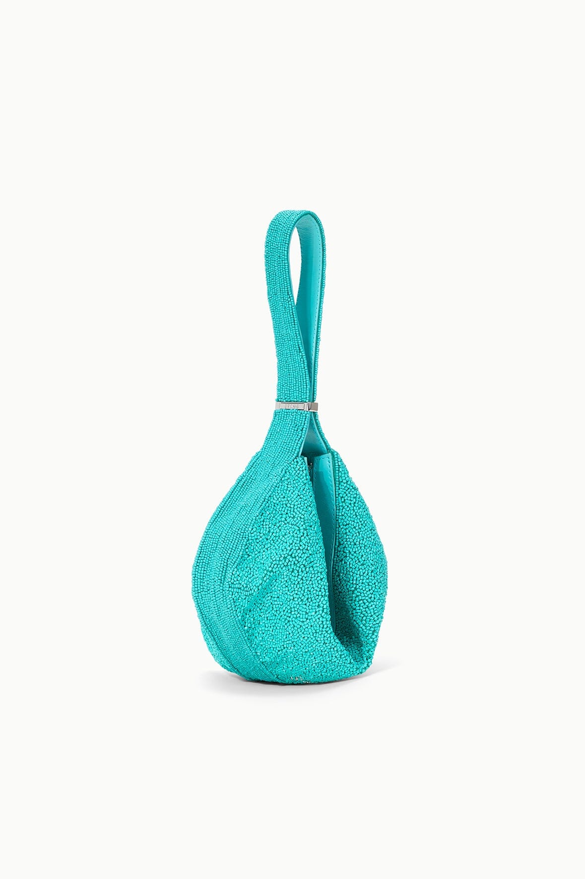 Demy Teal Beaded Convertible Shoulder Bag with Zipper