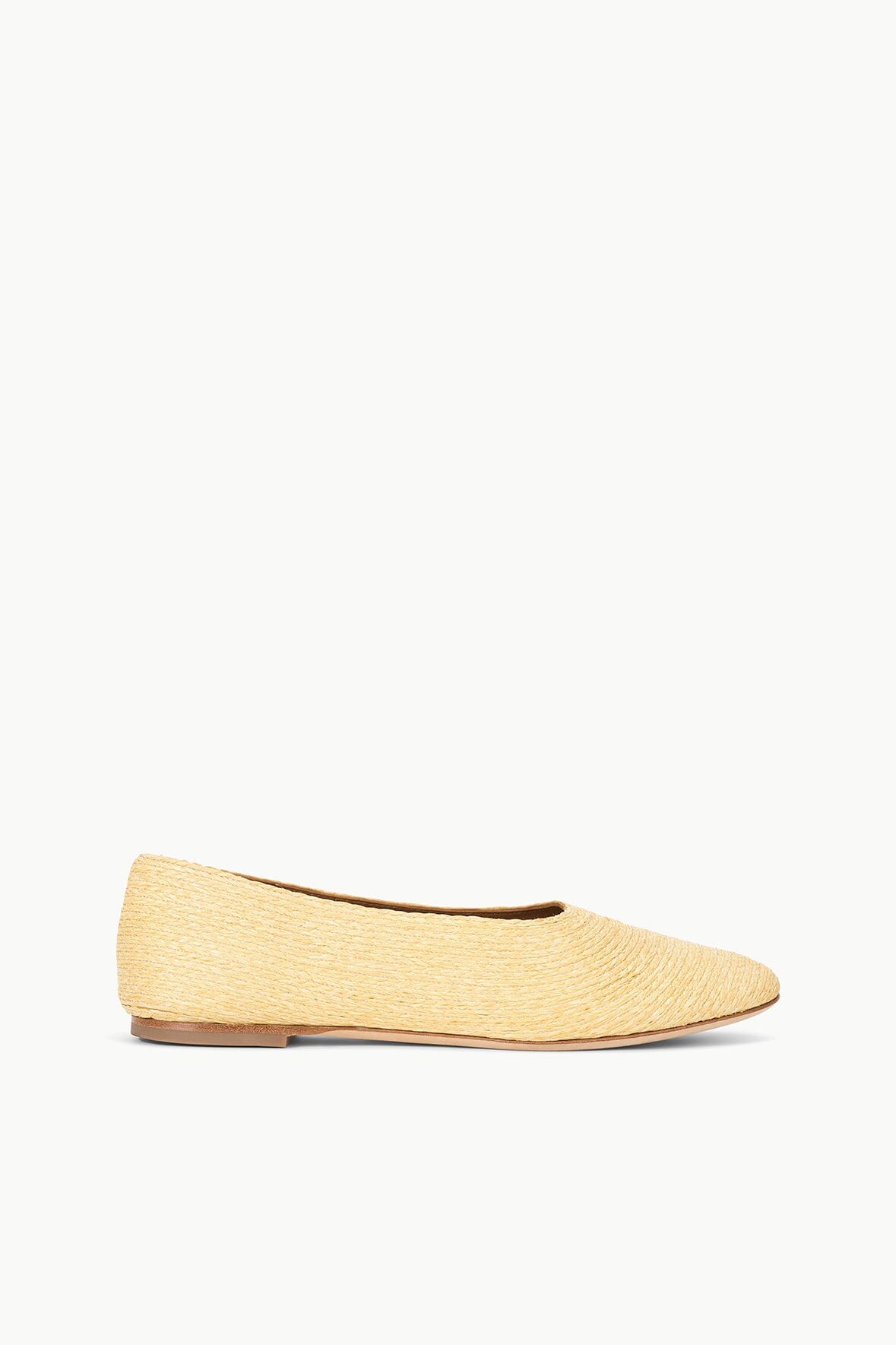 Alba Natural Raffia Ballet Flats for Women