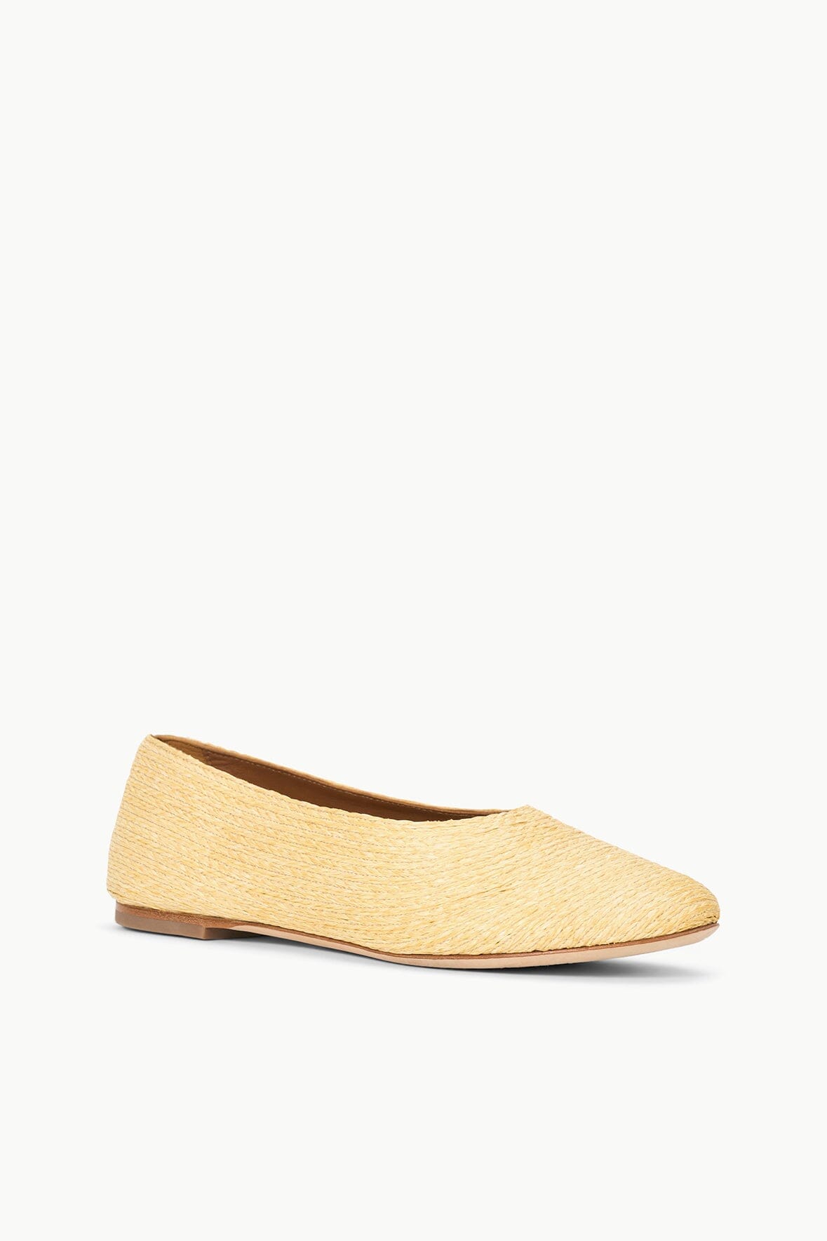 Alba Natural Raffia Ballet Flats for Women