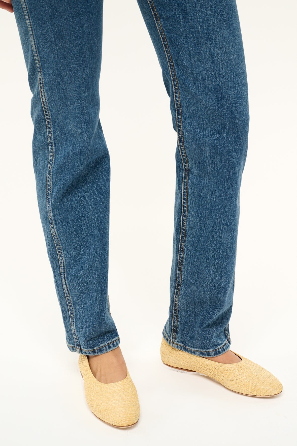 Alba Natural Raffia Ballet Flats for Women