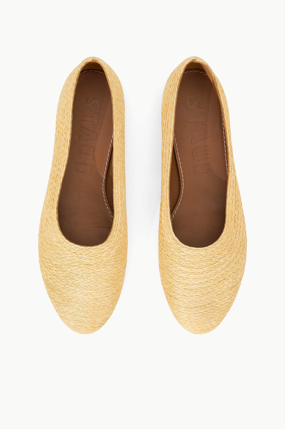 Alba Natural Raffia Ballet Flats for Women